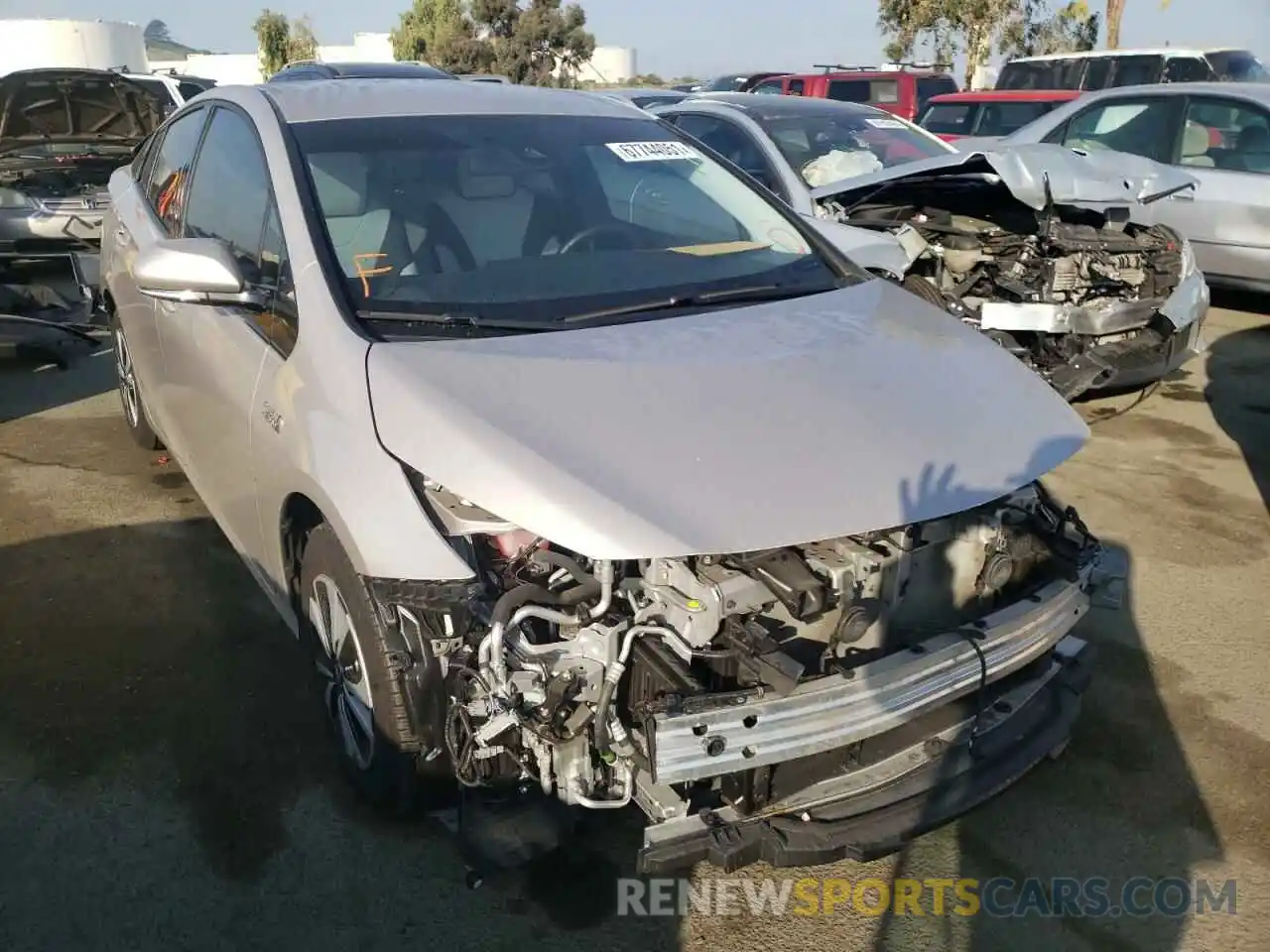 1 Photograph of a damaged car JTDKARFPXK3115916 TOYOTA PRIUS 2019