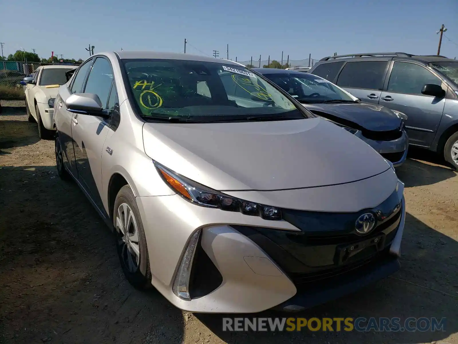 1 Photograph of a damaged car JTDKARFPXK3116371 TOYOTA PRIUS 2019