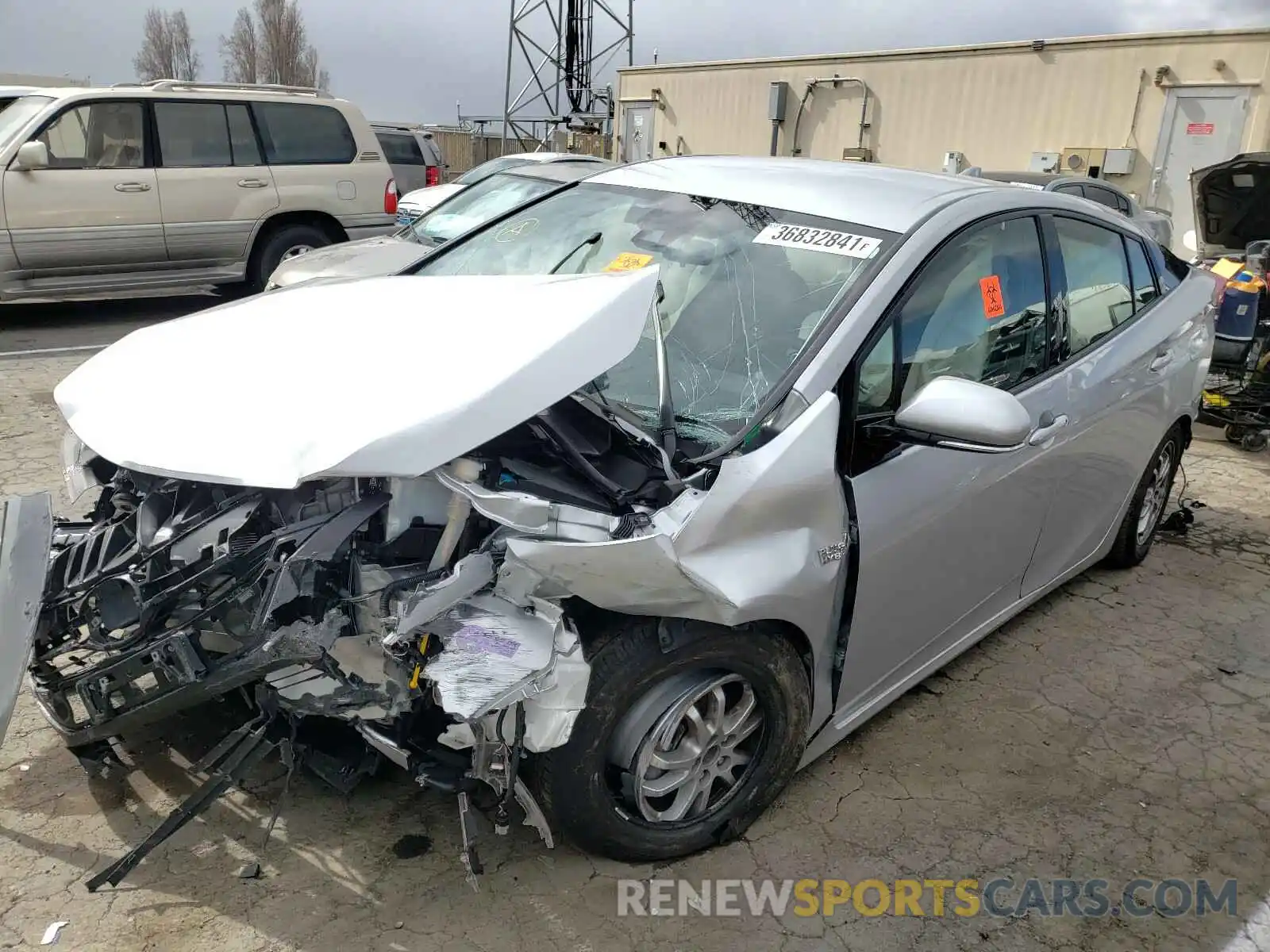 2 Photograph of a damaged car JTDKARFPXK3117343 TOYOTA PRIUS 2019