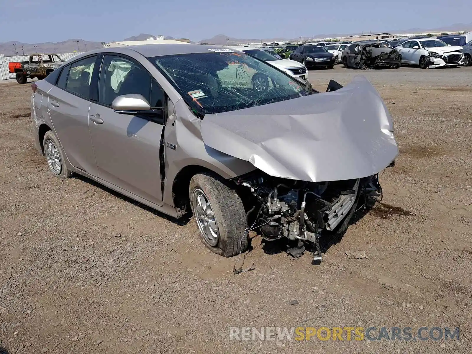 1 Photograph of a damaged car JTDKARFPXK3119075 TOYOTA PRIUS 2019