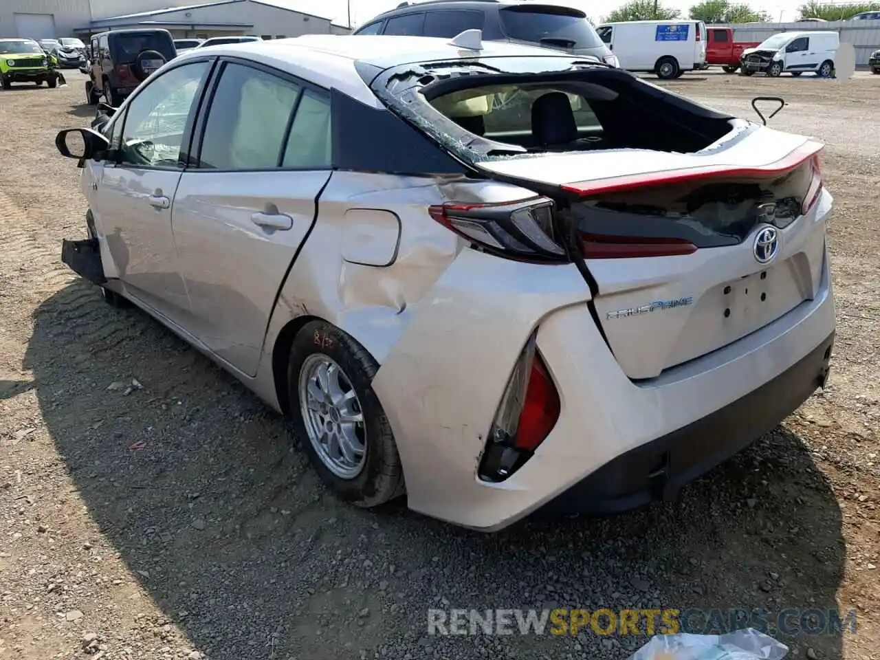 3 Photograph of a damaged car JTDKARFPXK3119075 TOYOTA PRIUS 2019