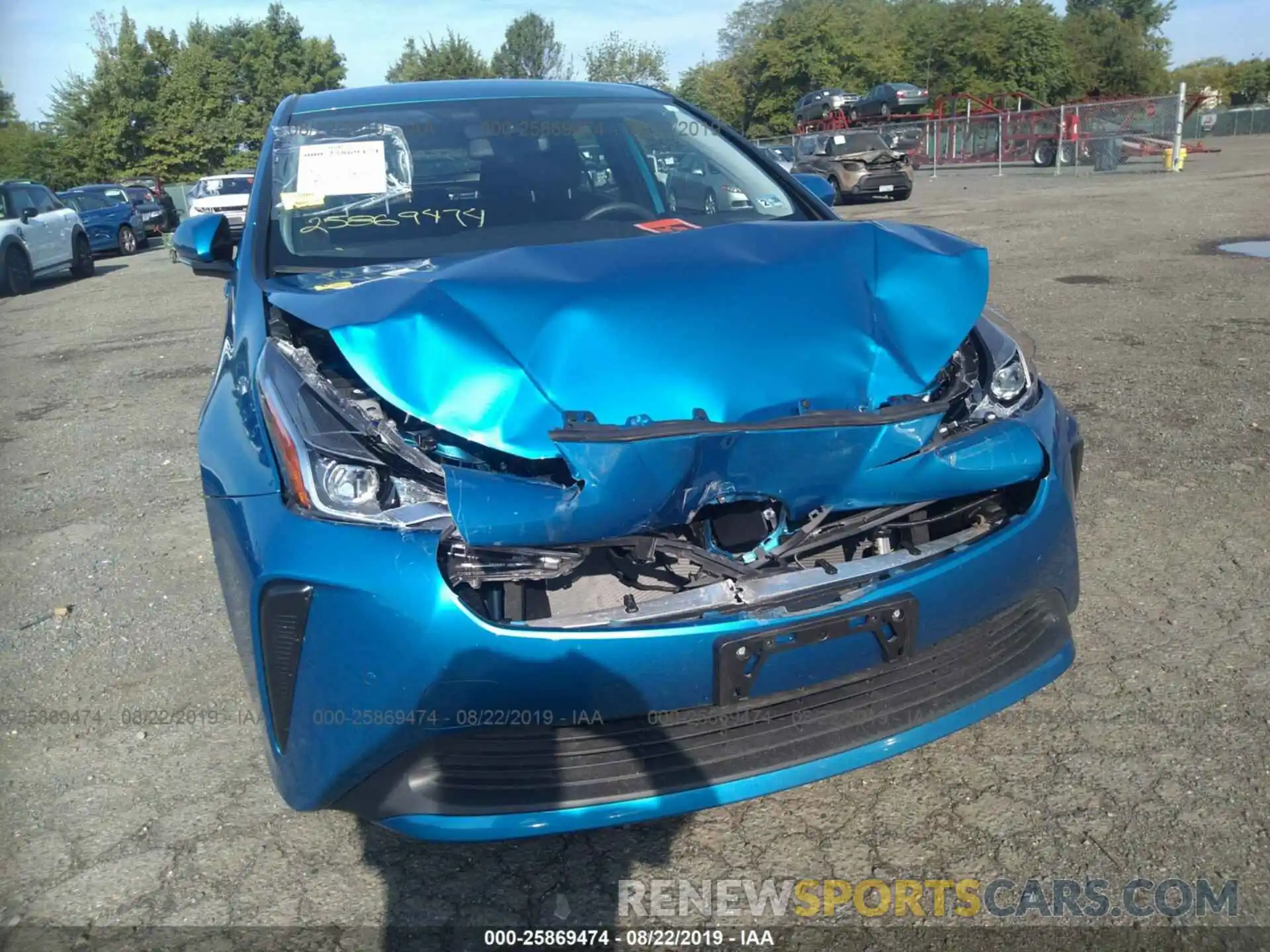 6 Photograph of a damaged car JTDKARFU0K3069017 TOYOTA PRIUS 2019