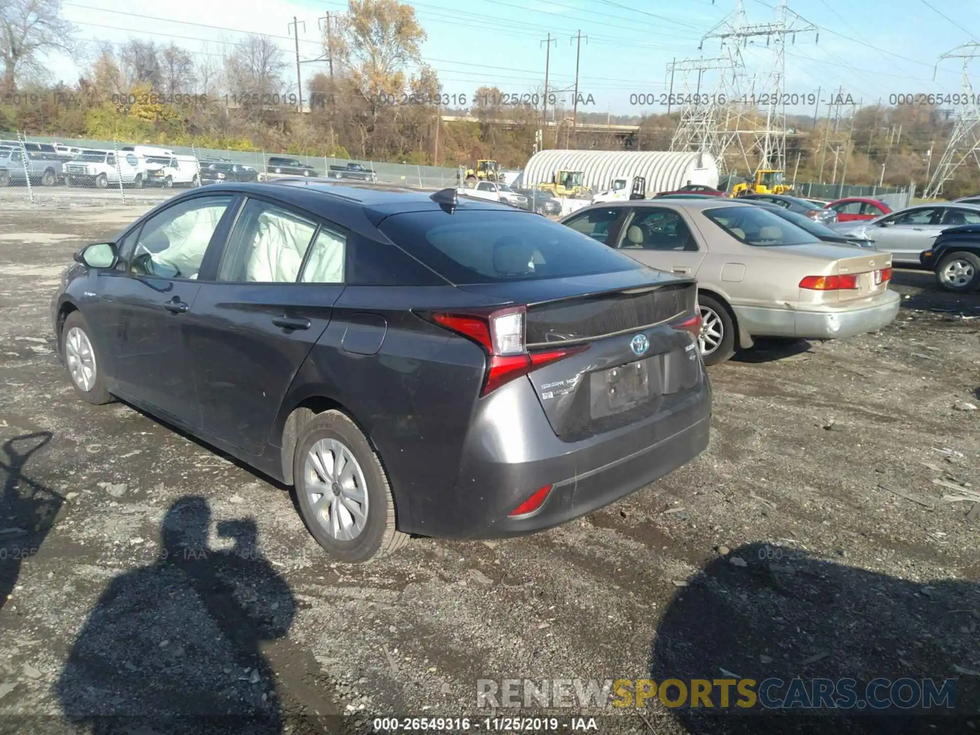 3 Photograph of a damaged car JTDKARFU0K3069311 TOYOTA PRIUS 2019