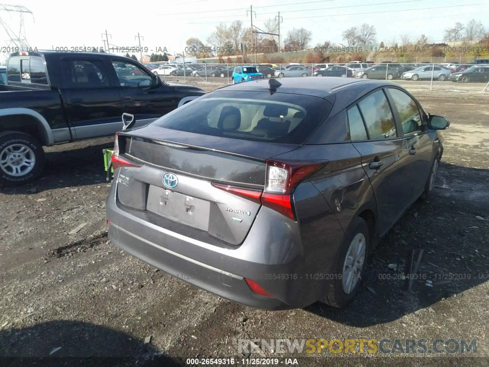 4 Photograph of a damaged car JTDKARFU0K3069311 TOYOTA PRIUS 2019