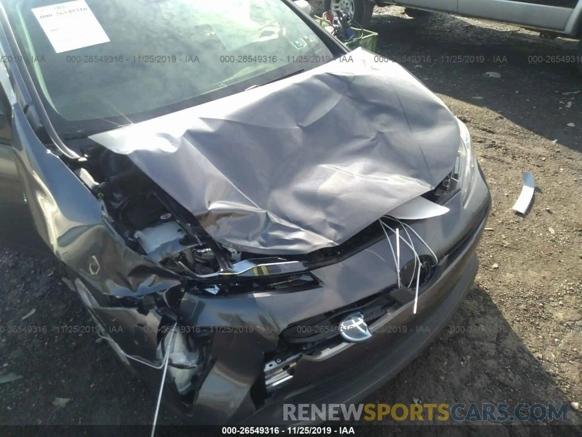 6 Photograph of a damaged car JTDKARFU0K3069311 TOYOTA PRIUS 2019