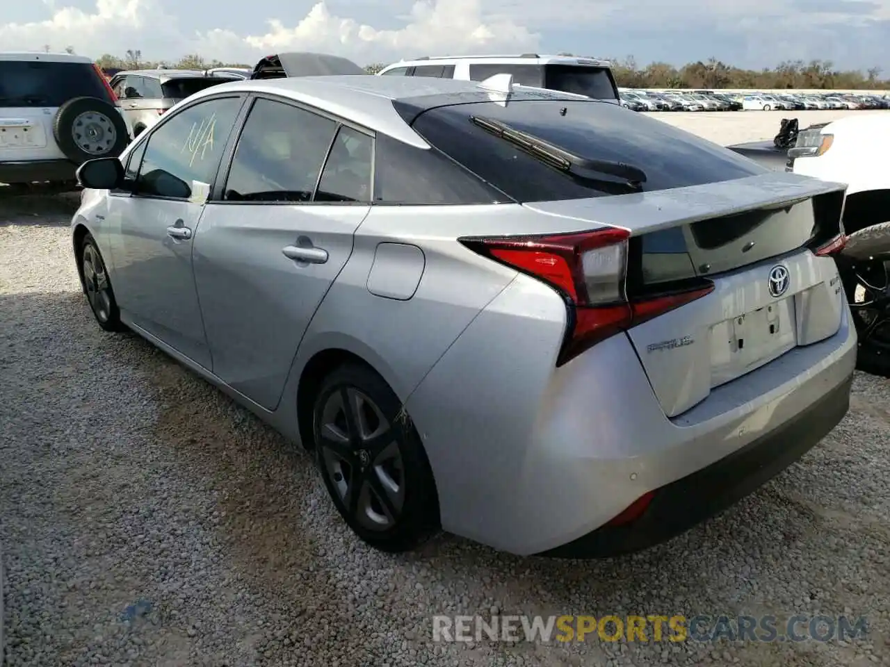 3 Photograph of a damaged car JTDKARFU0K3070992 TOYOTA PRIUS 2019