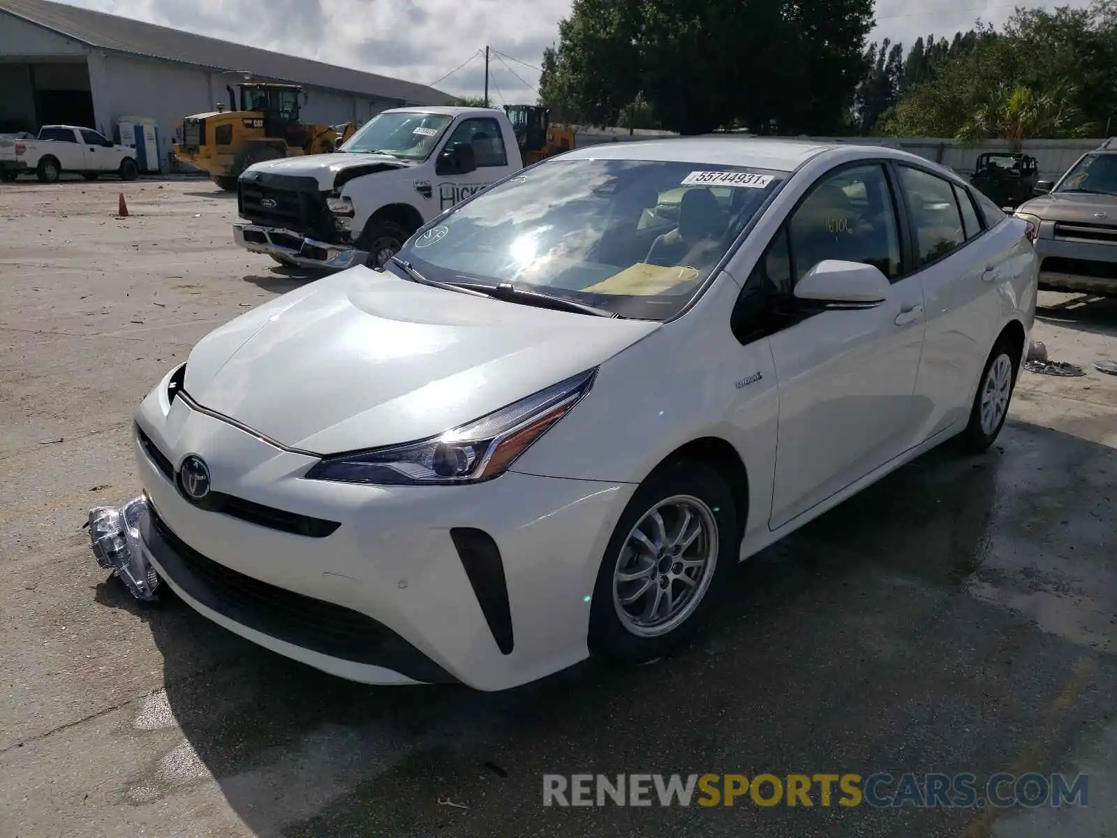 2 Photograph of a damaged car JTDKARFU0K3072127 TOYOTA PRIUS 2019