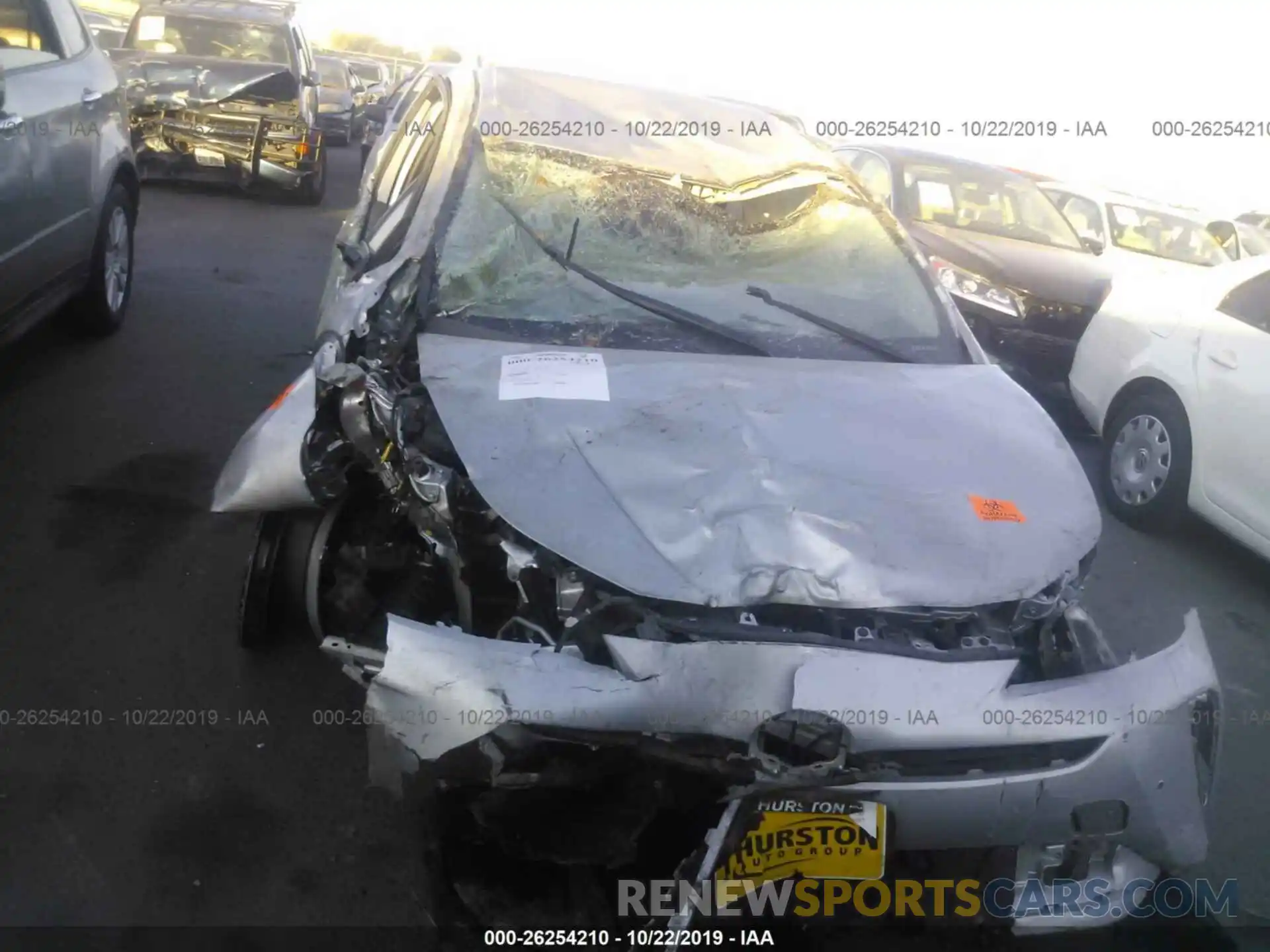 6 Фотография поврежденного автомобиля JTDKARFU0K3072175 TOYOTA PRIUS 2019