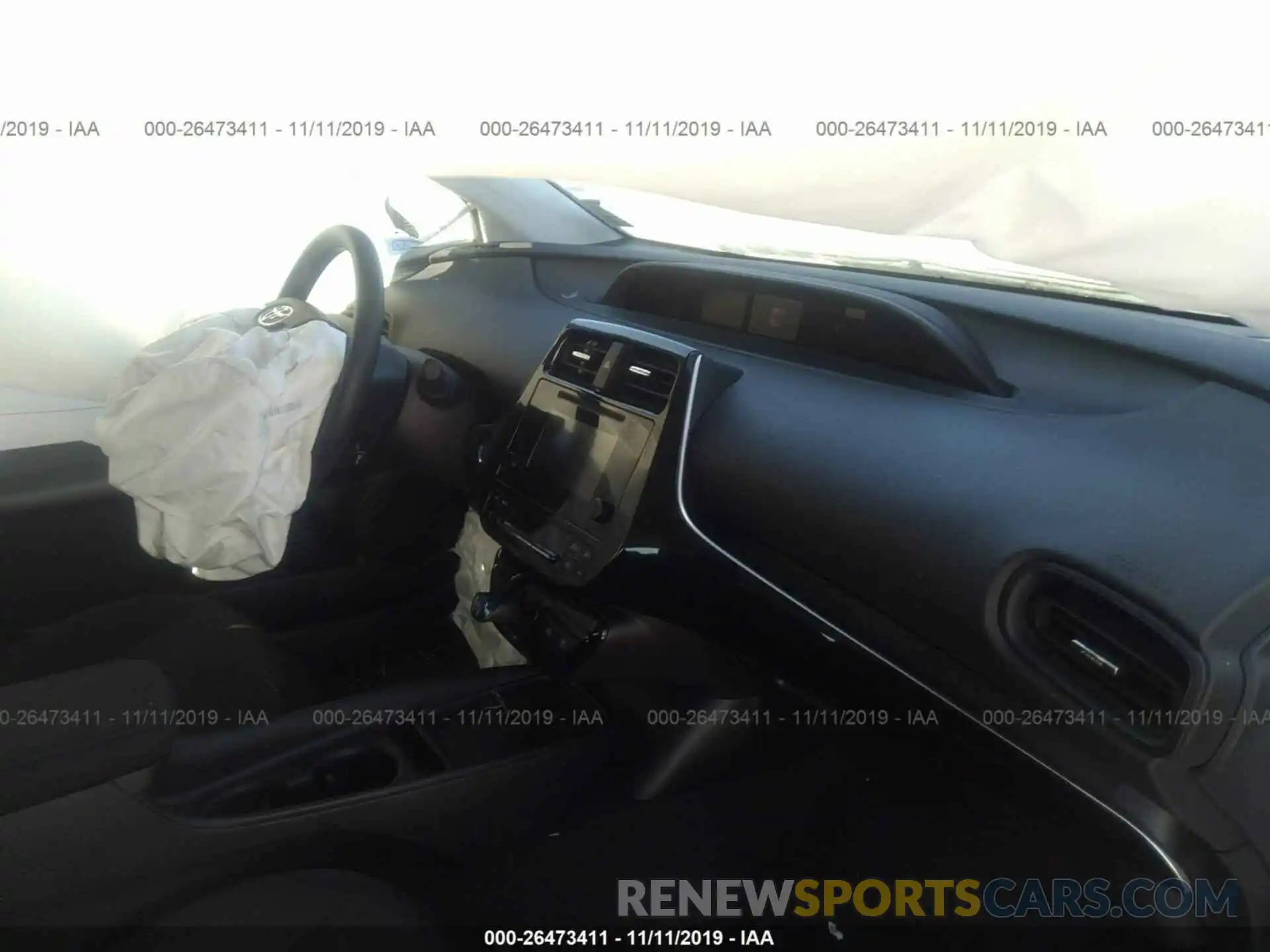 5 Photograph of a damaged car JTDKARFU0K3072595 TOYOTA PRIUS 2019