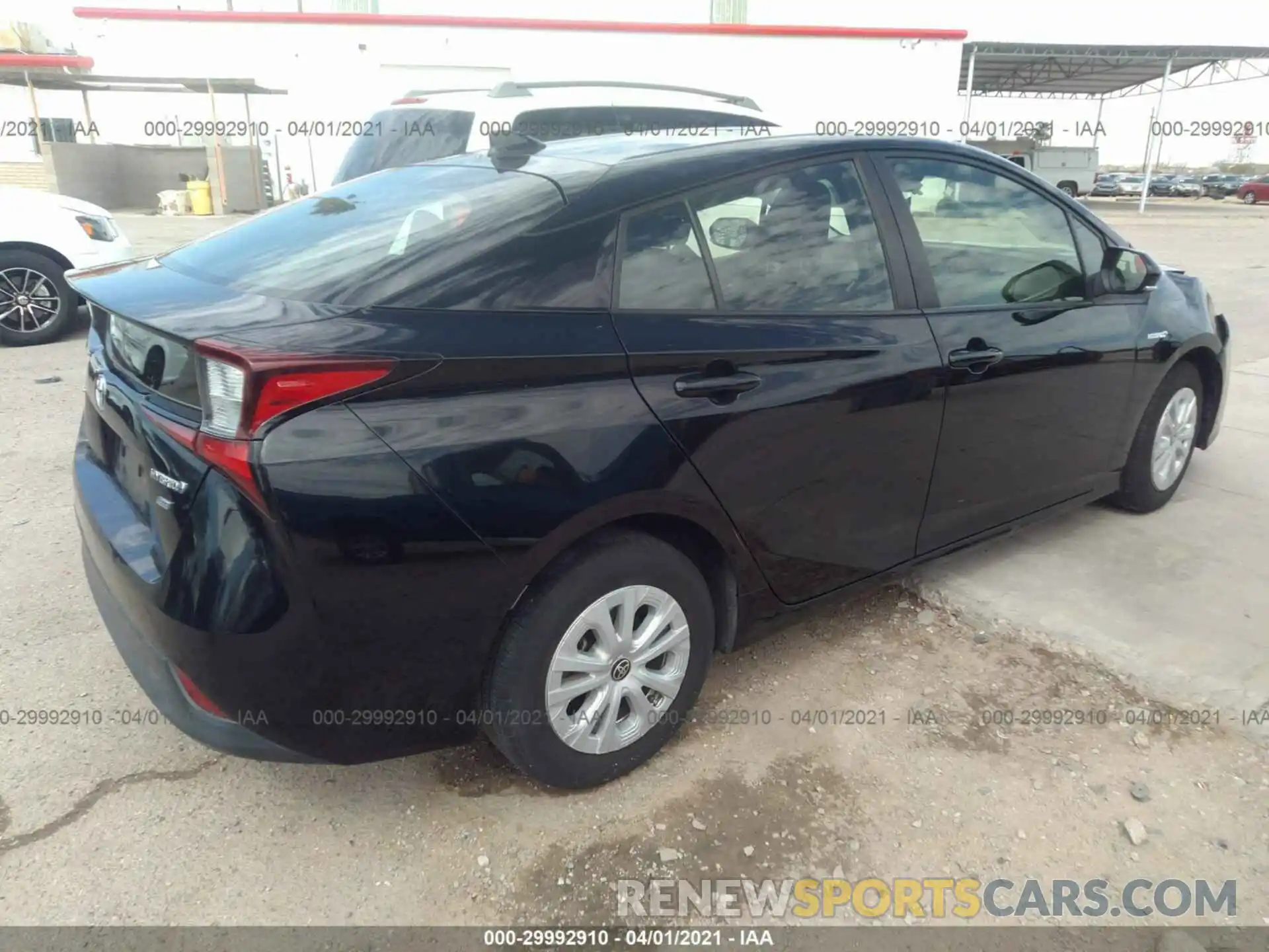 4 Photograph of a damaged car JTDKARFU0K3073276 TOYOTA PRIUS 2019