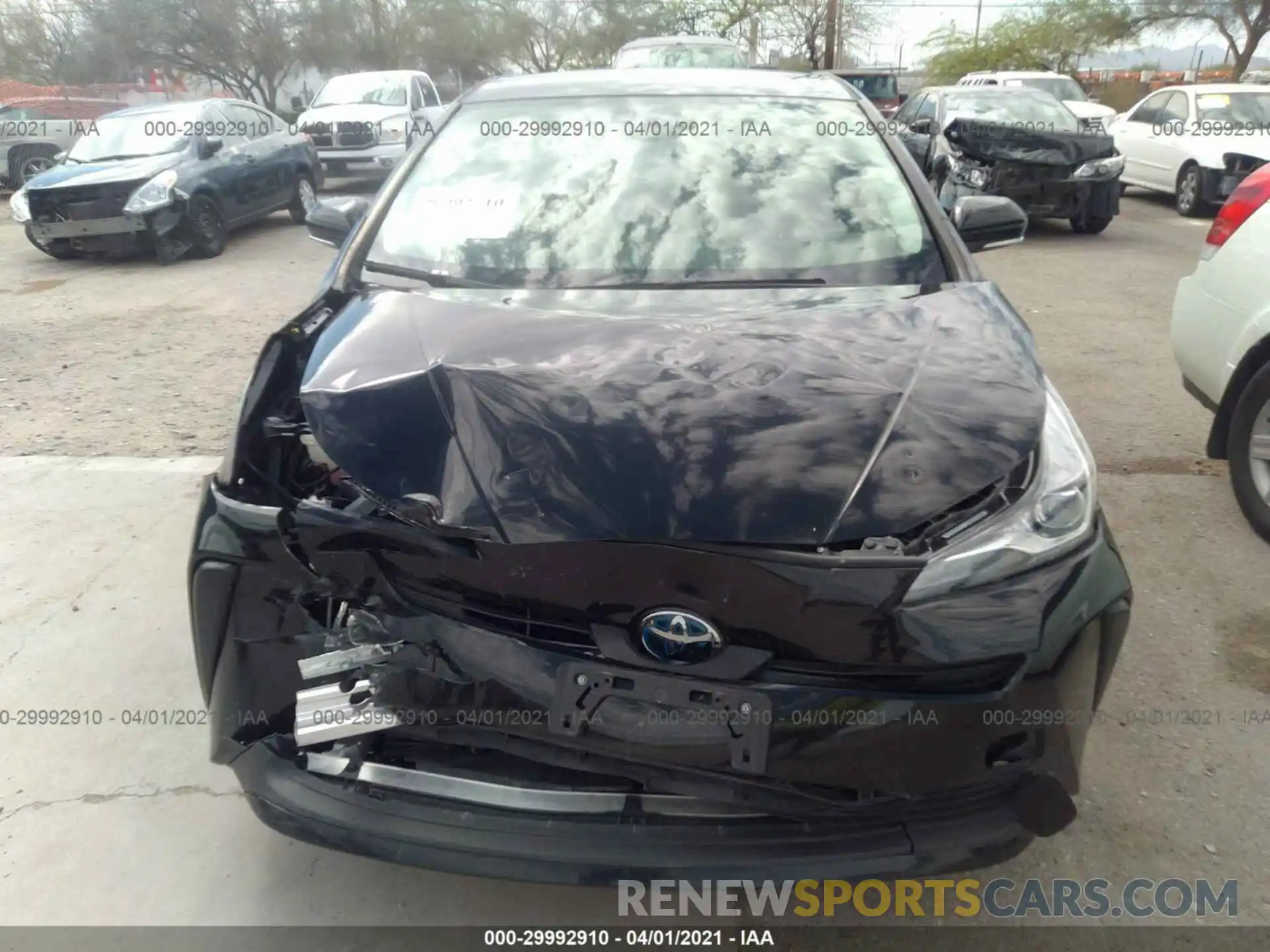 6 Photograph of a damaged car JTDKARFU0K3073276 TOYOTA PRIUS 2019