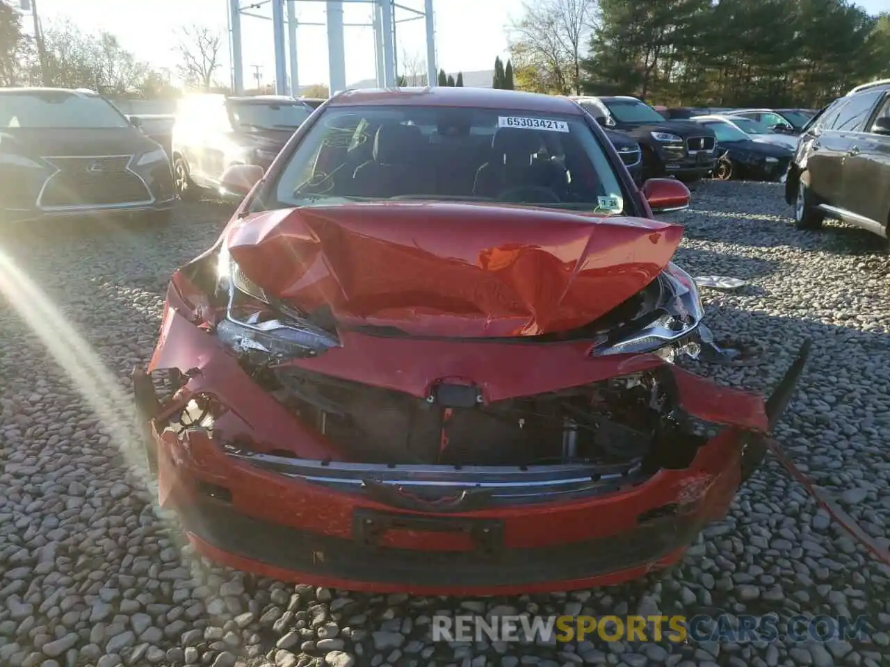 9 Photograph of a damaged car JTDKARFU0K3073293 TOYOTA PRIUS 2019