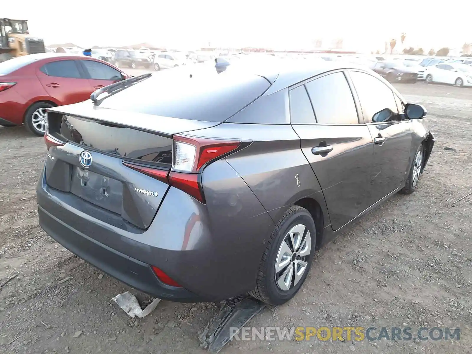 4 Фотография поврежденного автомобиля JTDKARFU0K3074265 TOYOTA PRIUS 2019