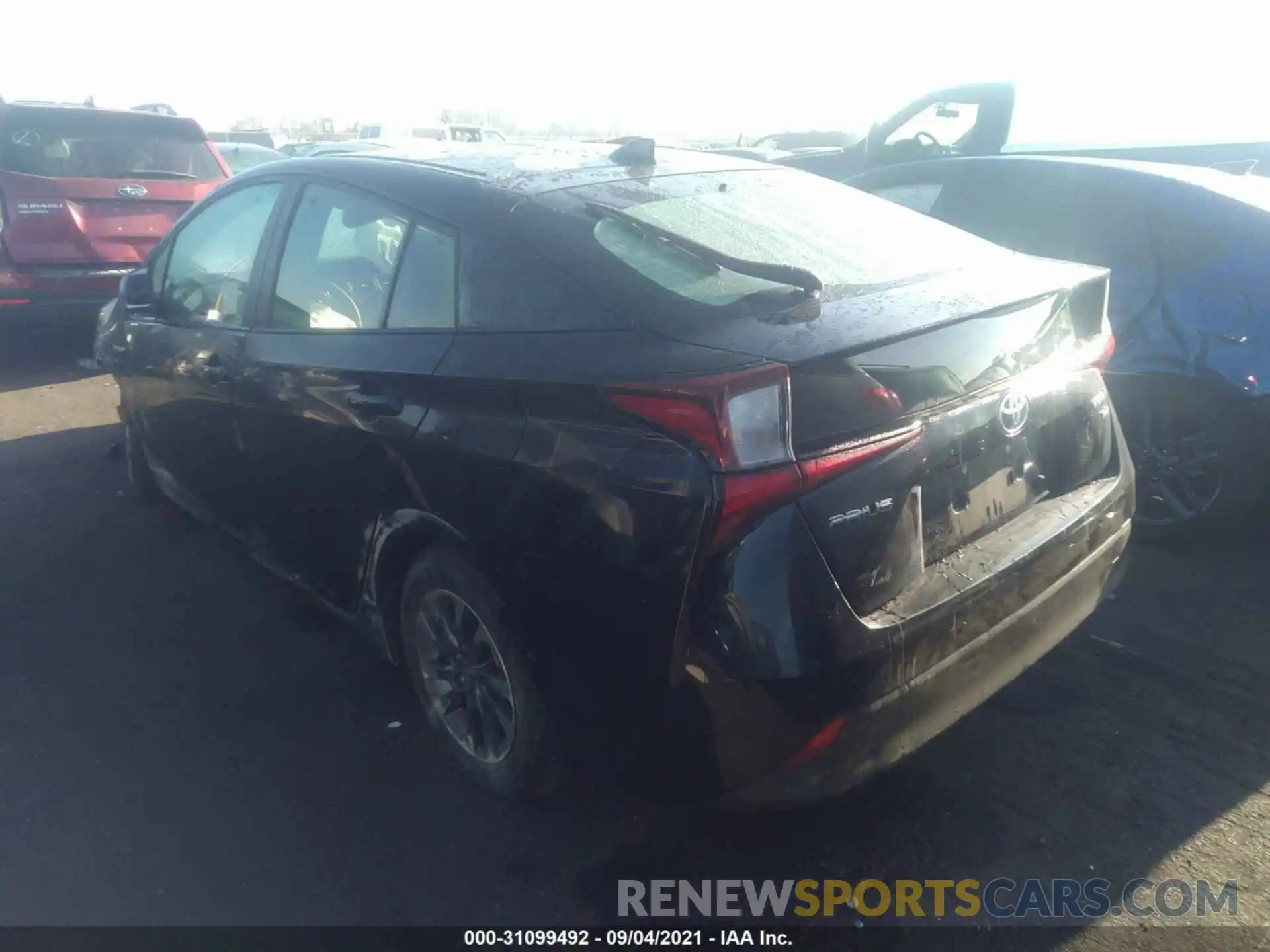 3 Photograph of a damaged car JTDKARFU0K3074332 TOYOTA PRIUS 2019