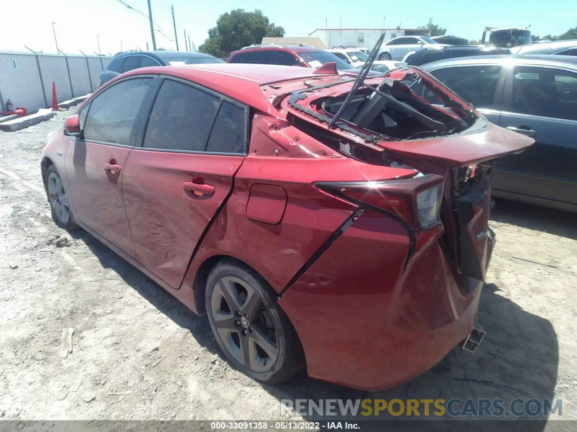 3 Photograph of a damaged car JTDKARFU0K3074704 TOYOTA PRIUS 2019