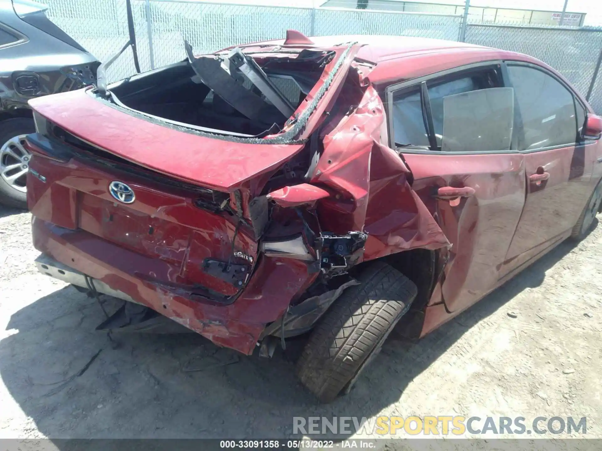 6 Photograph of a damaged car JTDKARFU0K3074704 TOYOTA PRIUS 2019