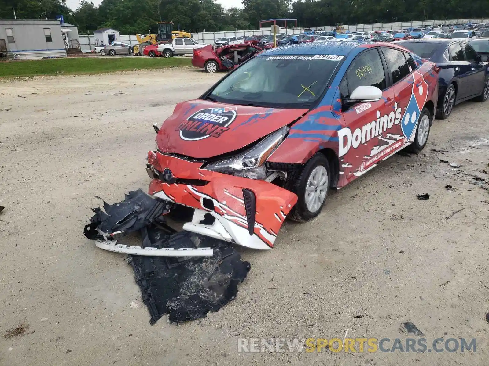 2 Фотография поврежденного автомобиля JTDKARFU0K3076310 TOYOTA PRIUS 2019