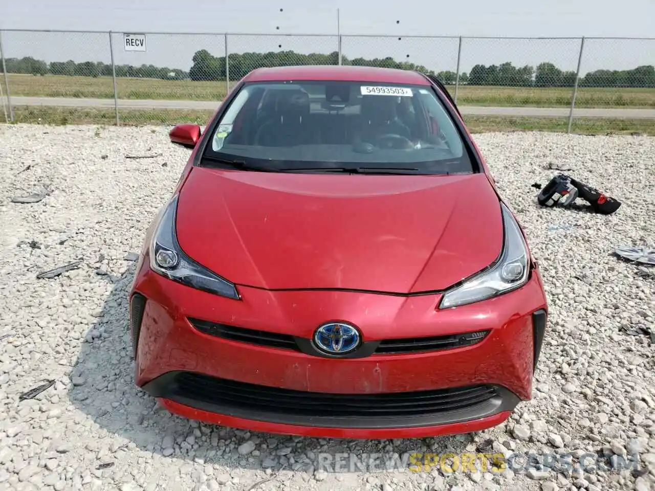 5 Photograph of a damaged car JTDKARFU0K3078221 TOYOTA PRIUS 2019