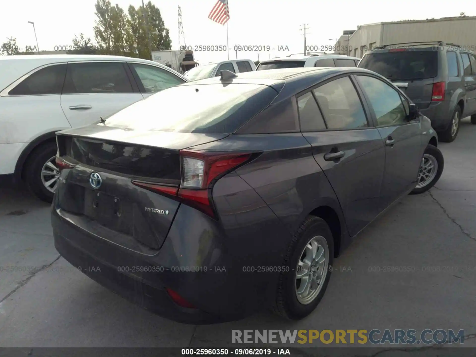 4 Photograph of a damaged car JTDKARFU0K3078929 TOYOTA PRIUS 2019