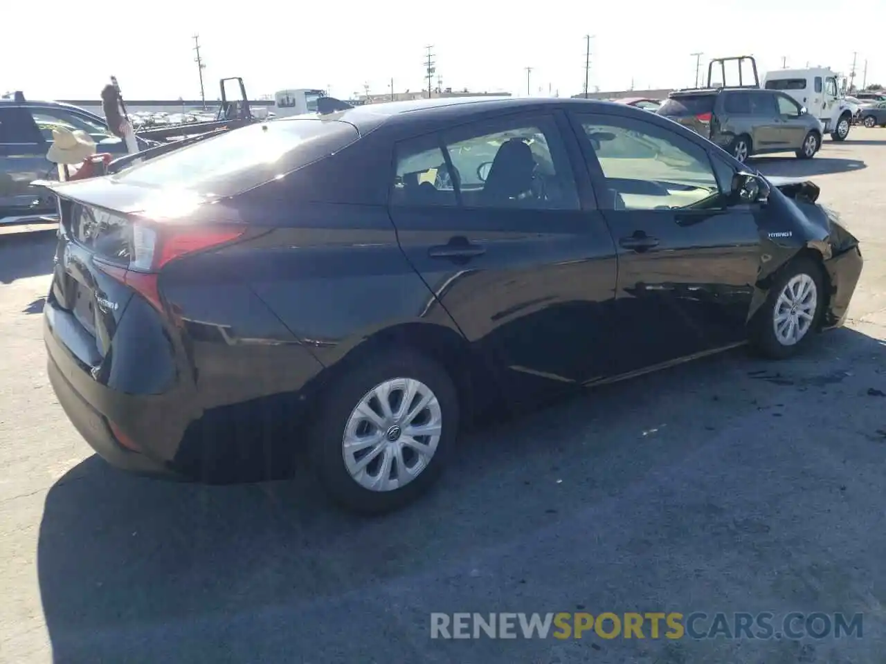 4 Photograph of a damaged car JTDKARFU0K3080437 TOYOTA PRIUS 2019