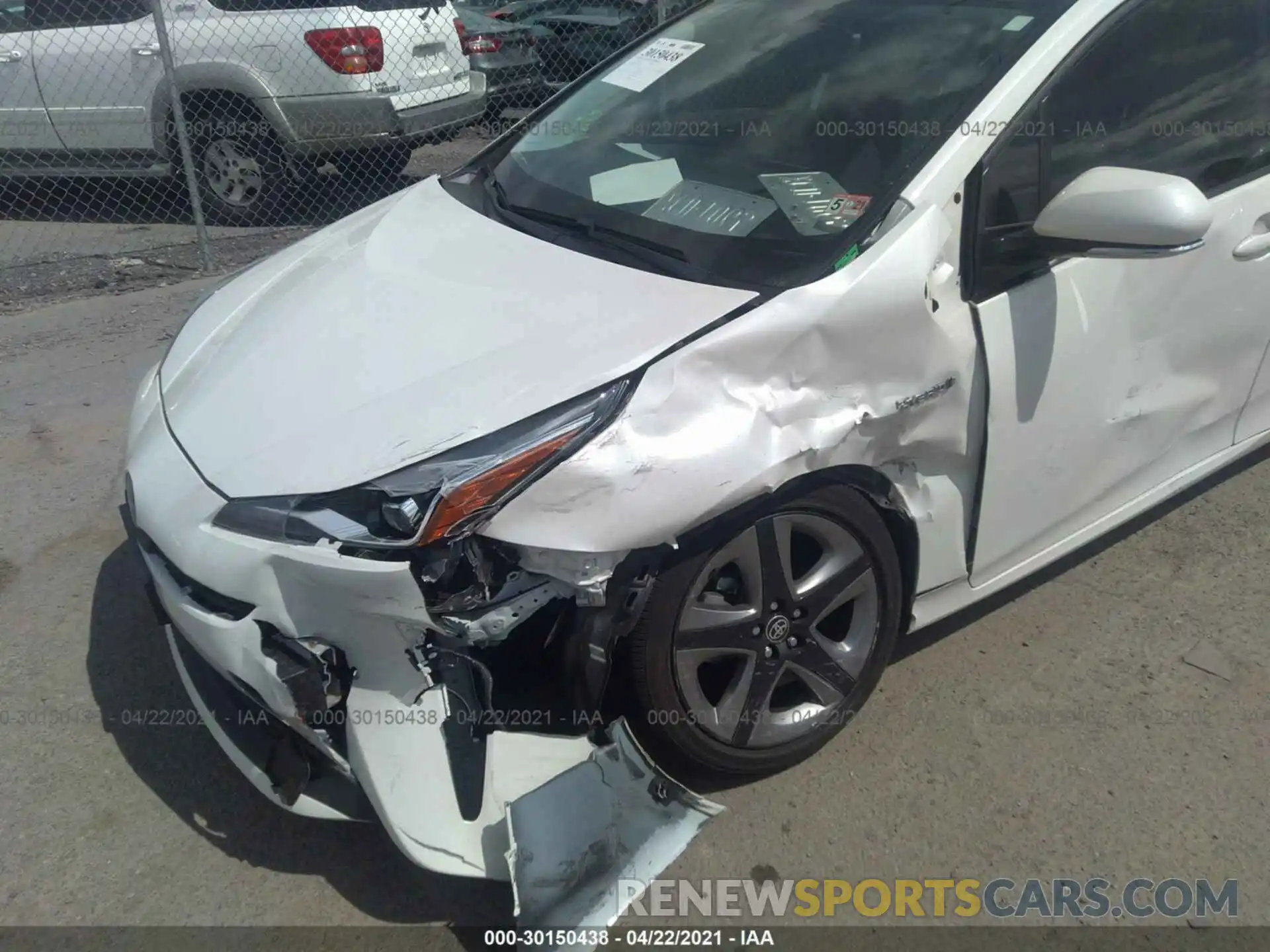 6 Photograph of a damaged car JTDKARFU0K3081278 TOYOTA PRIUS 2019