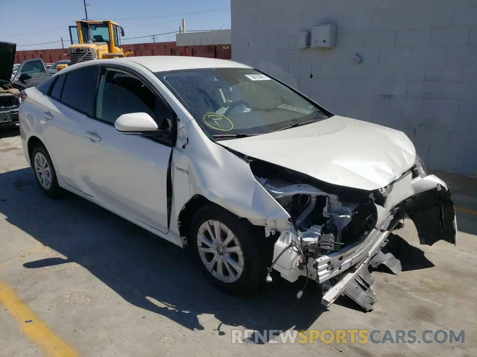 1 Photograph of a damaged car JTDKARFU0K3081765 TOYOTA PRIUS 2019