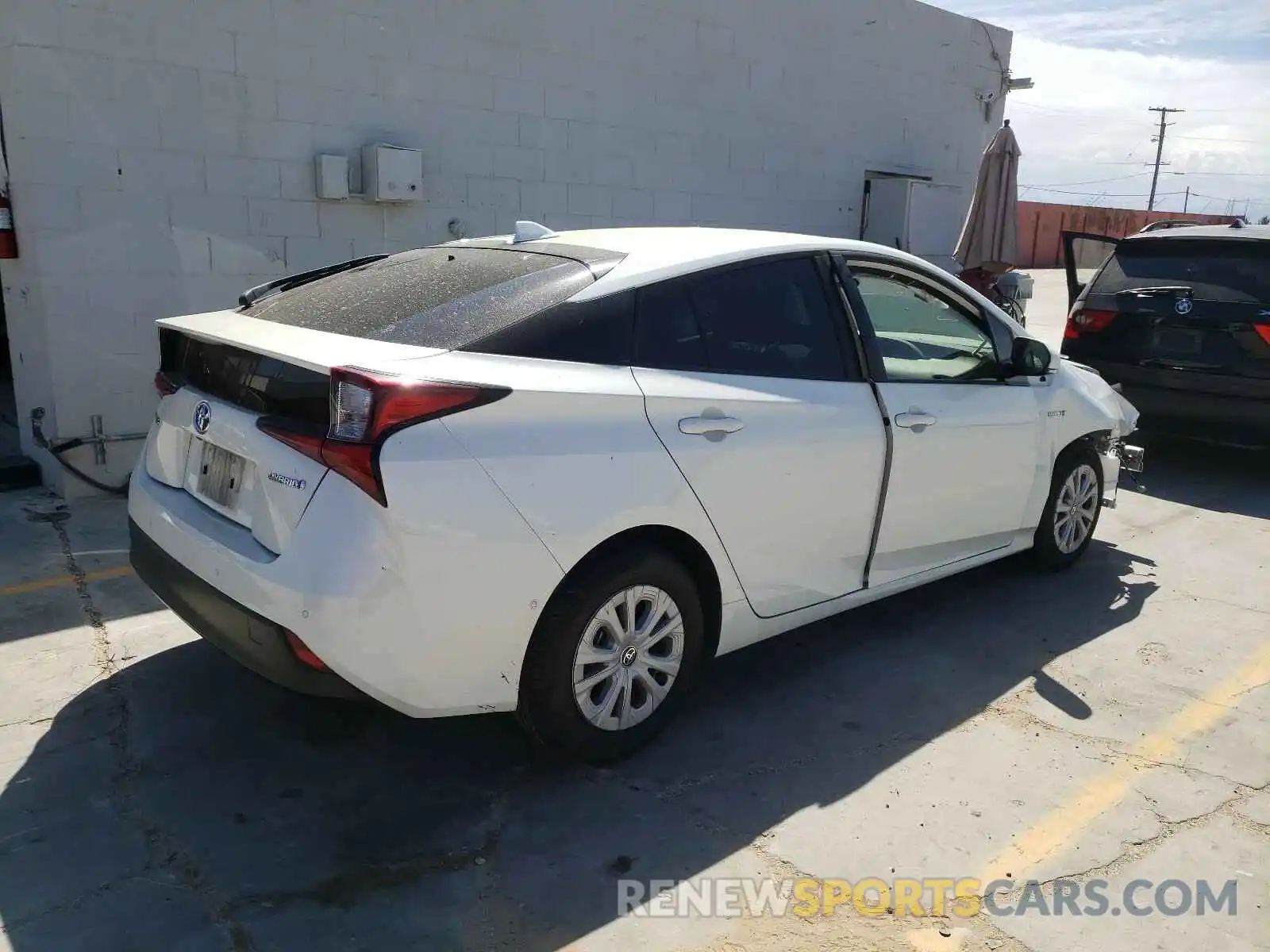 4 Photograph of a damaged car JTDKARFU0K3081765 TOYOTA PRIUS 2019