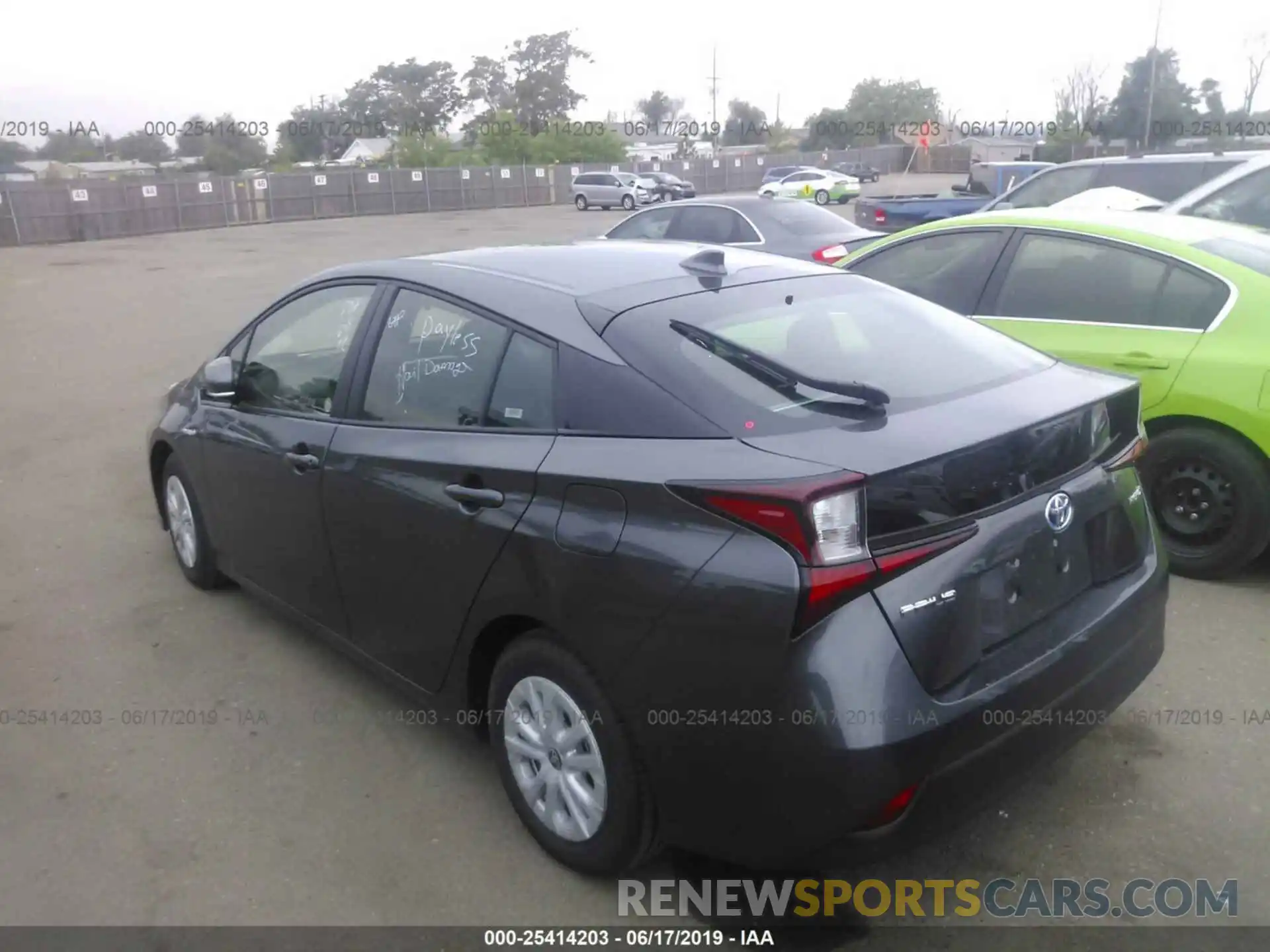 3 Photograph of a damaged car JTDKARFU0K3081877 TOYOTA PRIUS 2019