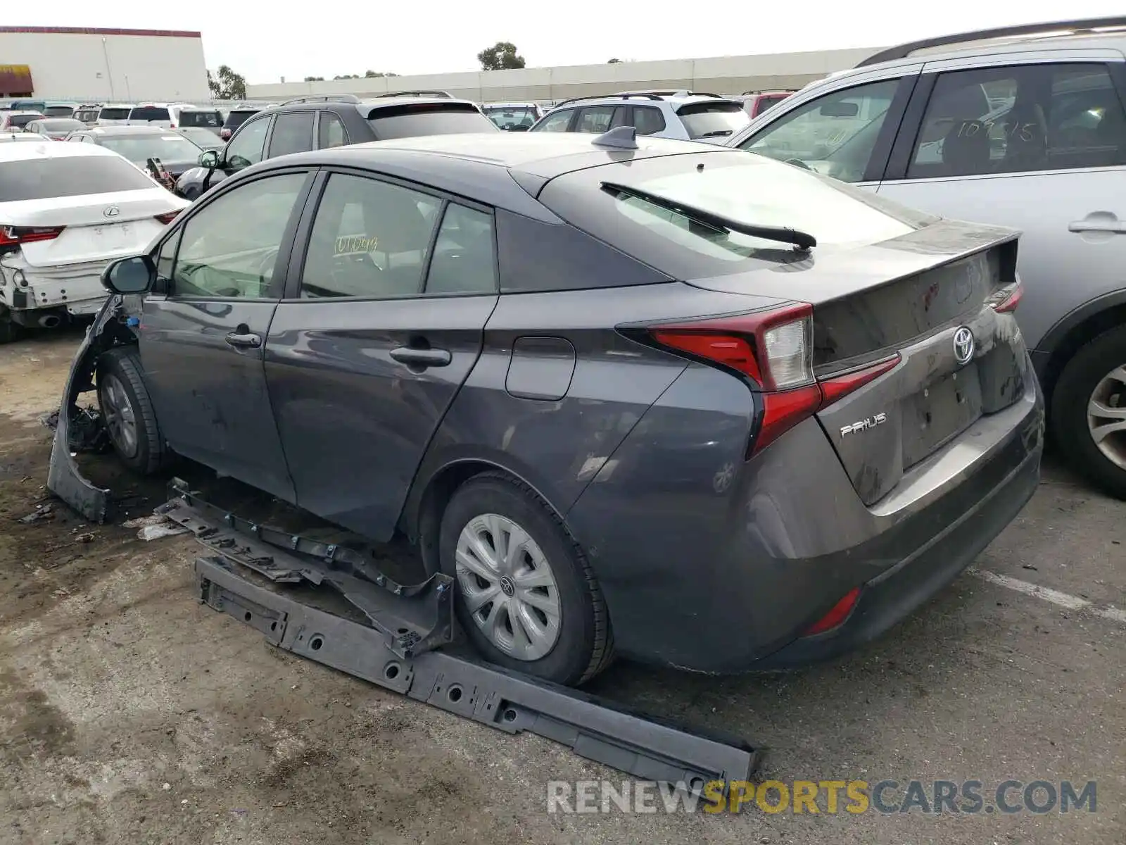 3 Фотография поврежденного автомобиля JTDKARFU0K3081958 TOYOTA PRIUS 2019