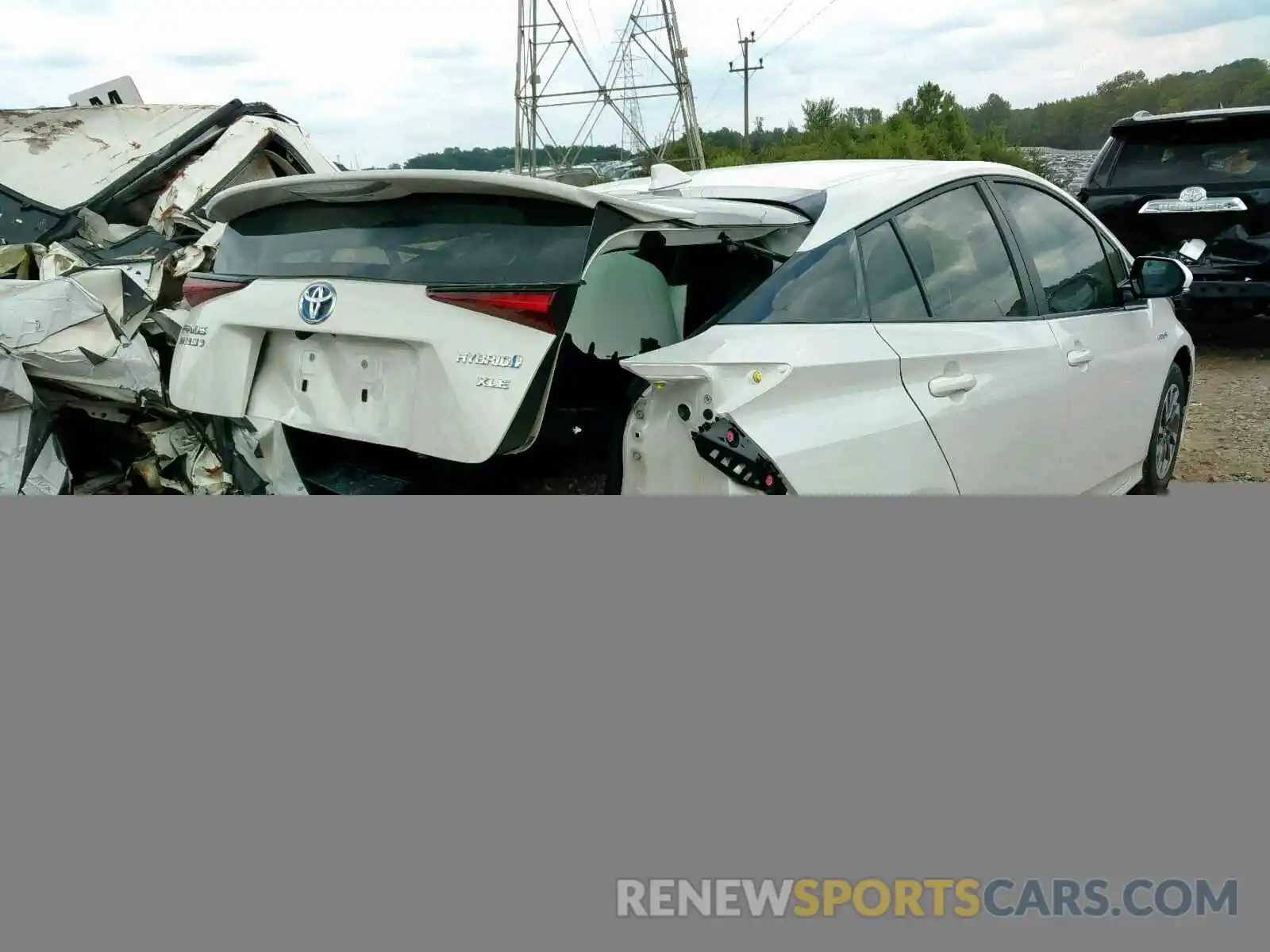 4 Photograph of a damaged car JTDKARFU0K3082785 TOYOTA PRIUS 2019