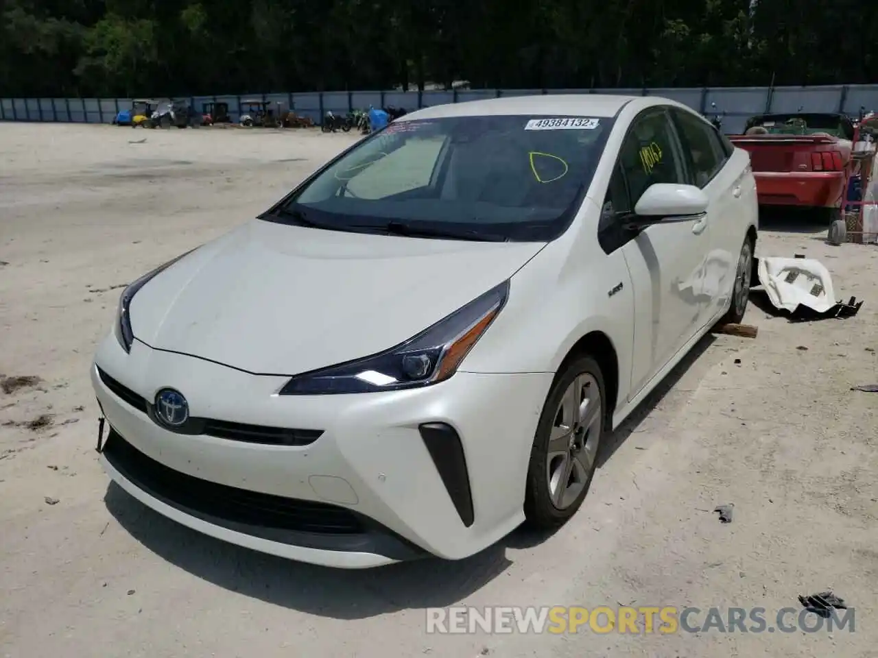 2 Фотография поврежденного автомобиля JTDKARFU0K3083550 TOYOTA PRIUS 2019