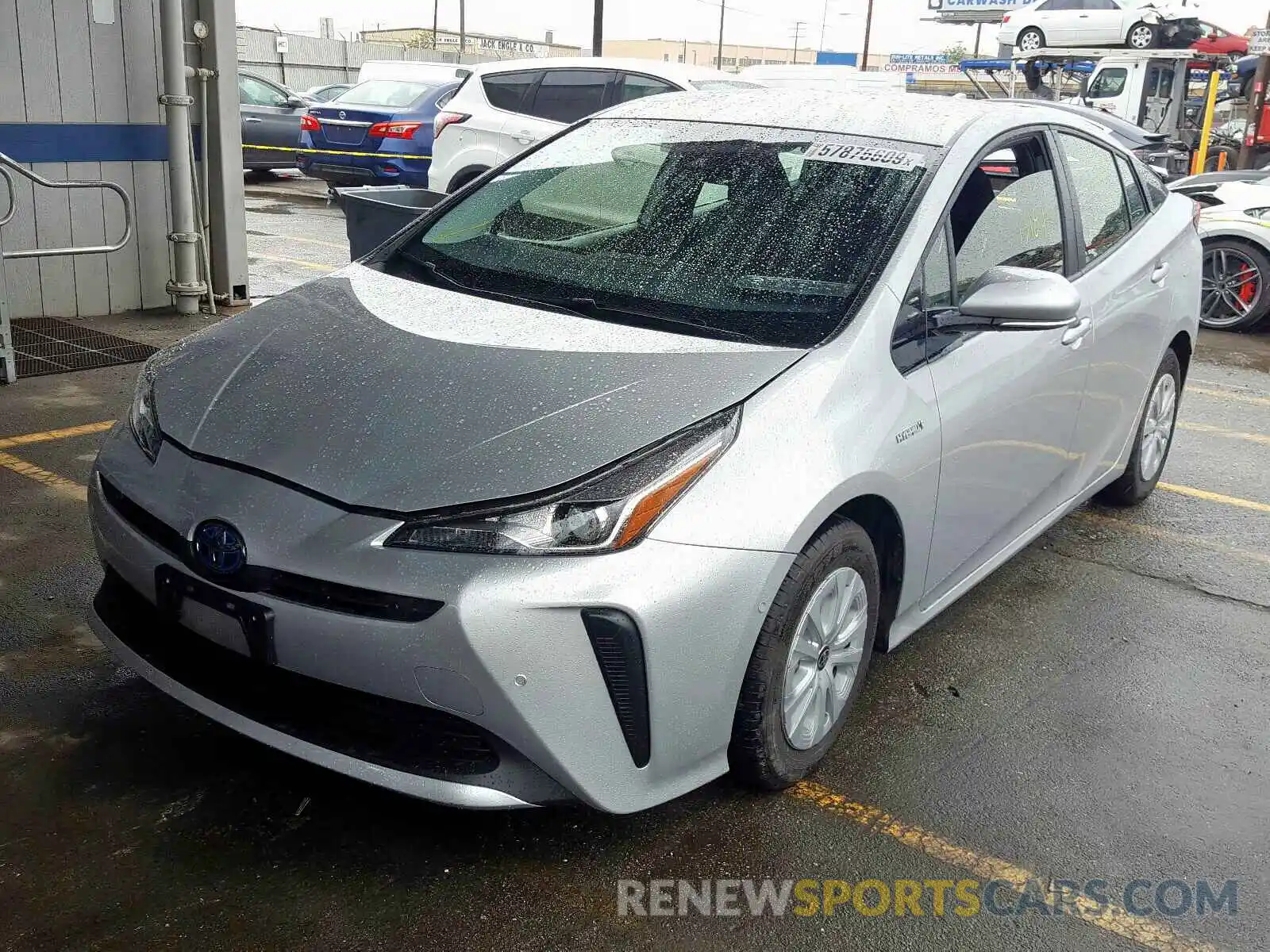 2 Photograph of a damaged car JTDKARFU0K3084097 TOYOTA PRIUS 2019