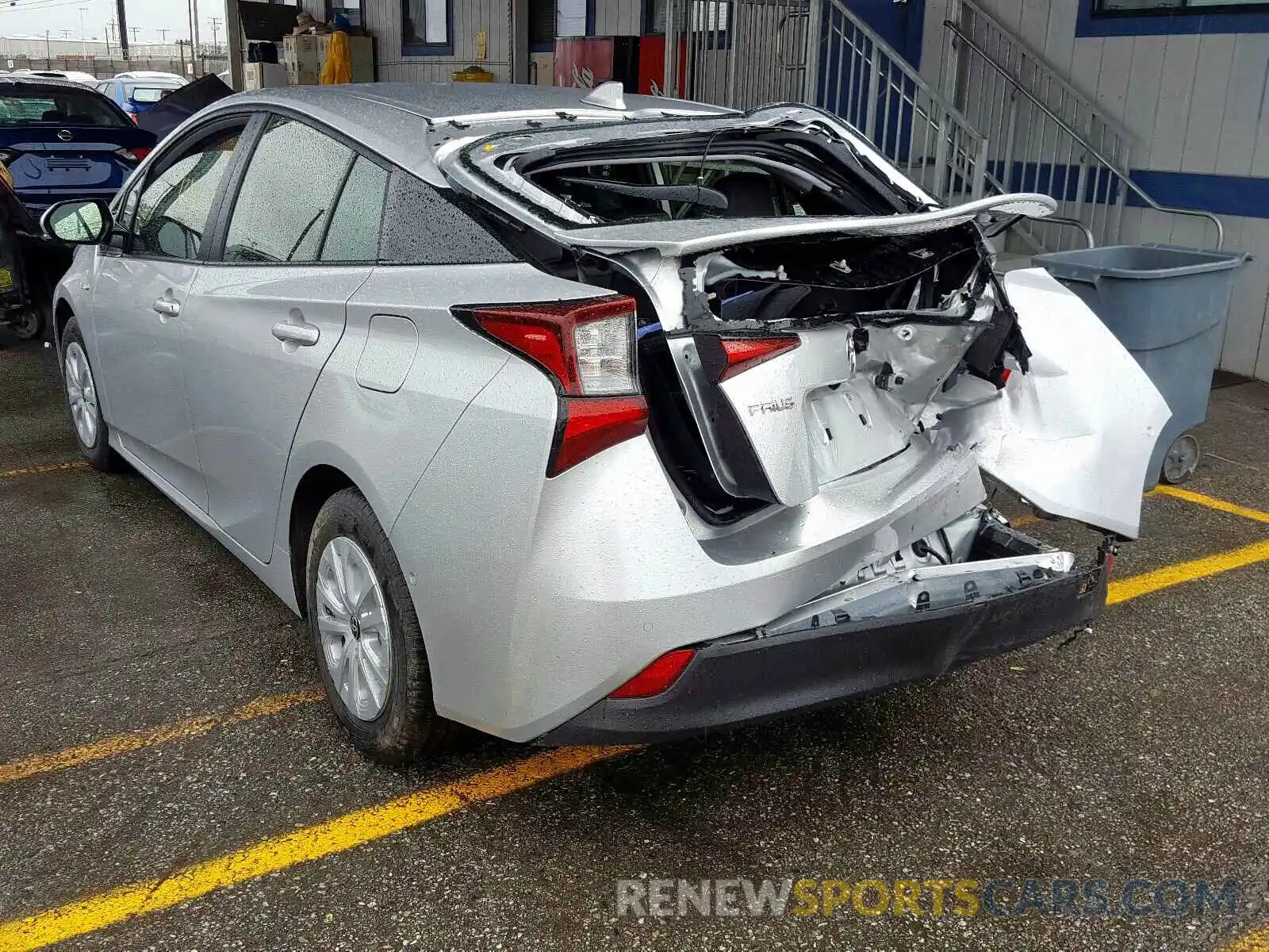 3 Photograph of a damaged car JTDKARFU0K3084097 TOYOTA PRIUS 2019