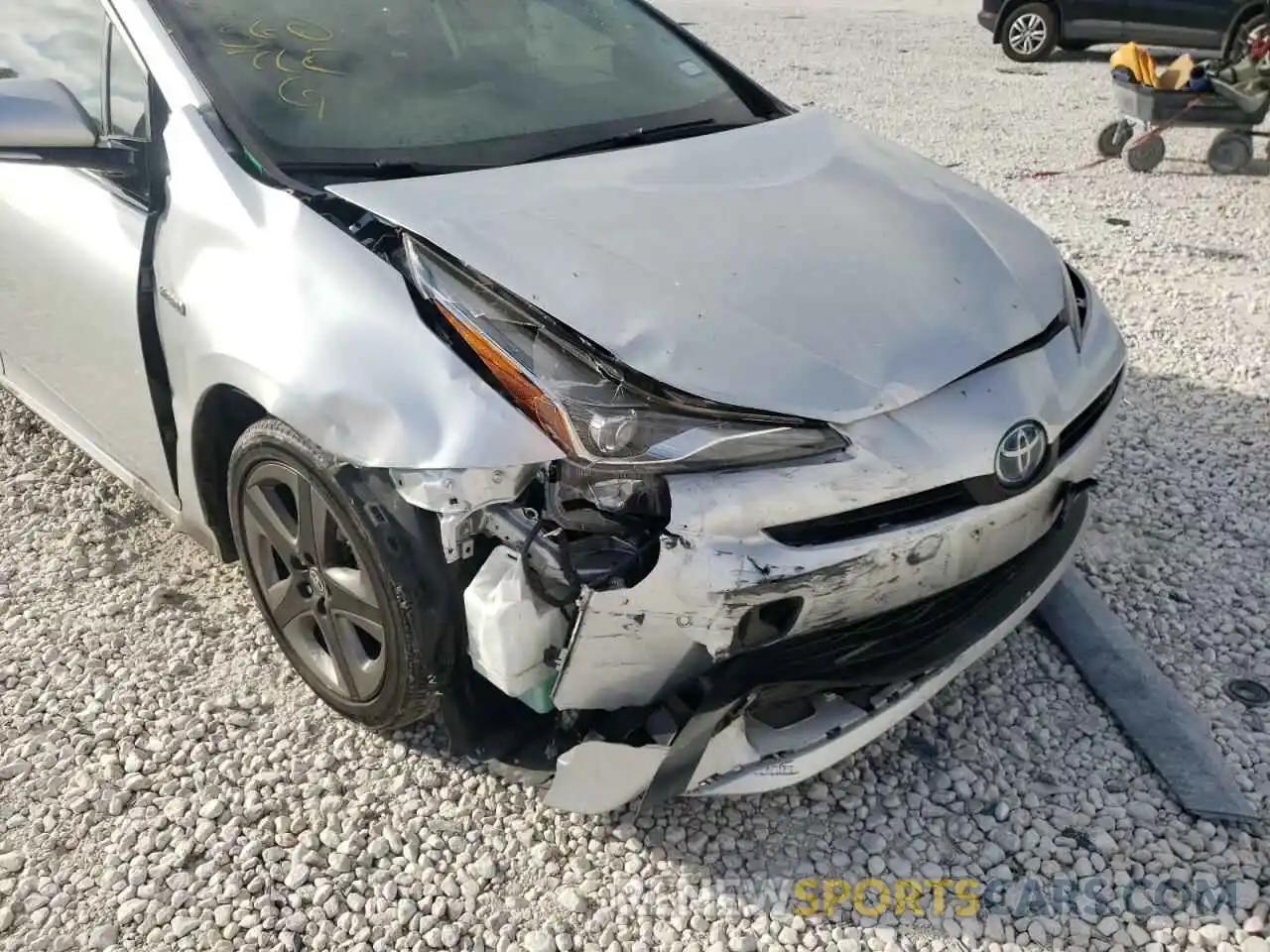 9 Photograph of a damaged car JTDKARFU0K3085265 TOYOTA PRIUS 2019