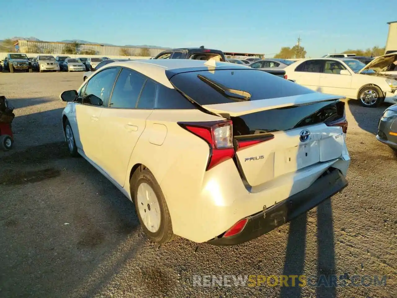 3 Photograph of a damaged car JTDKARFU0K3085279 TOYOTA PRIUS 2019