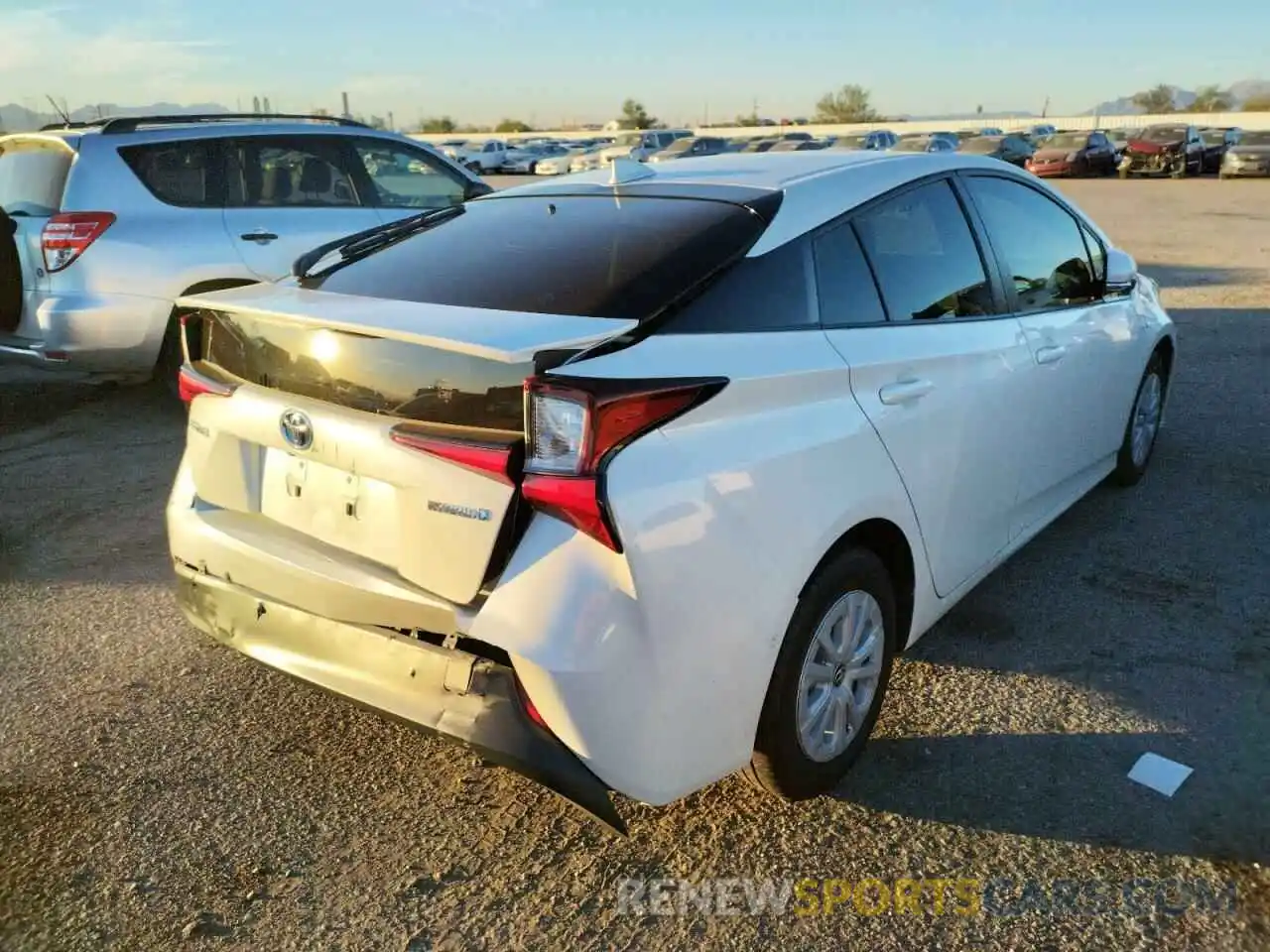 4 Photograph of a damaged car JTDKARFU0K3085279 TOYOTA PRIUS 2019