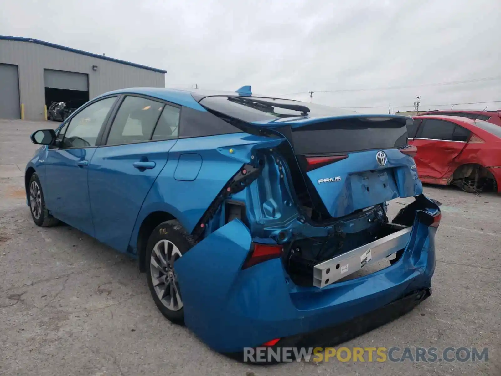 3 Photograph of a damaged car JTDKARFU0K3085444 TOYOTA PRIUS 2019