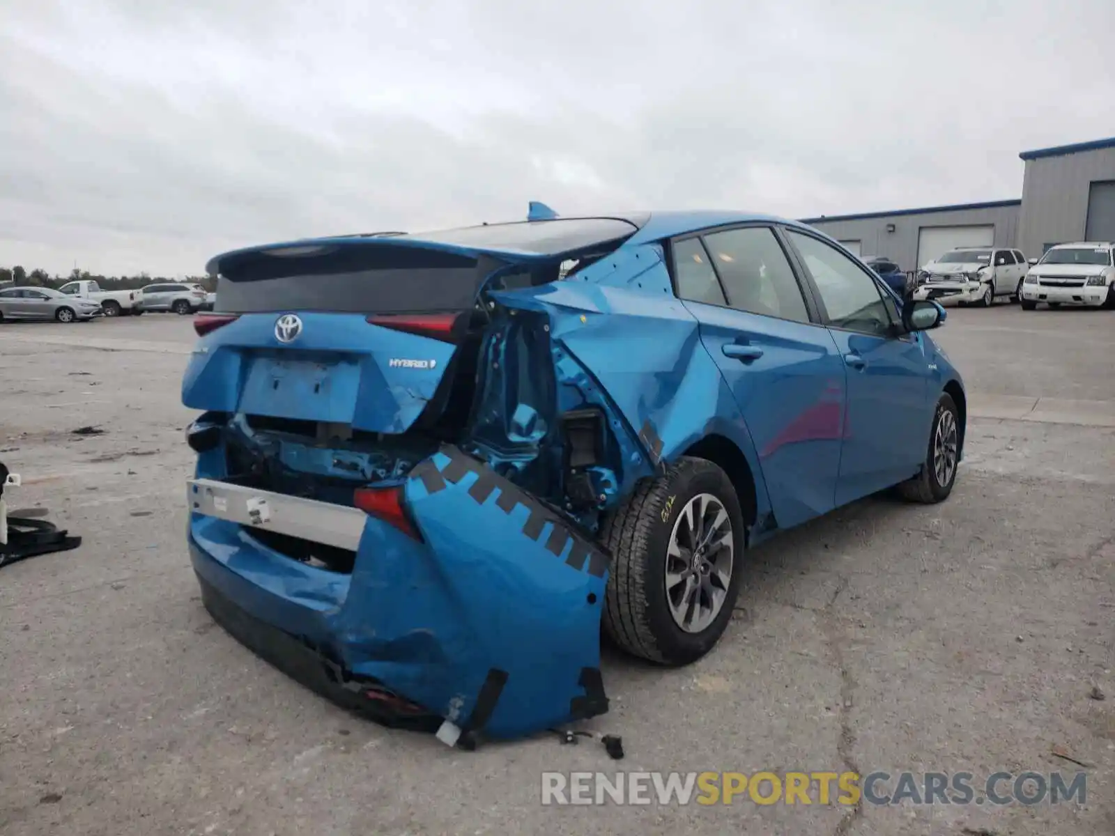 4 Фотография поврежденного автомобиля JTDKARFU0K3085444 TOYOTA PRIUS 2019