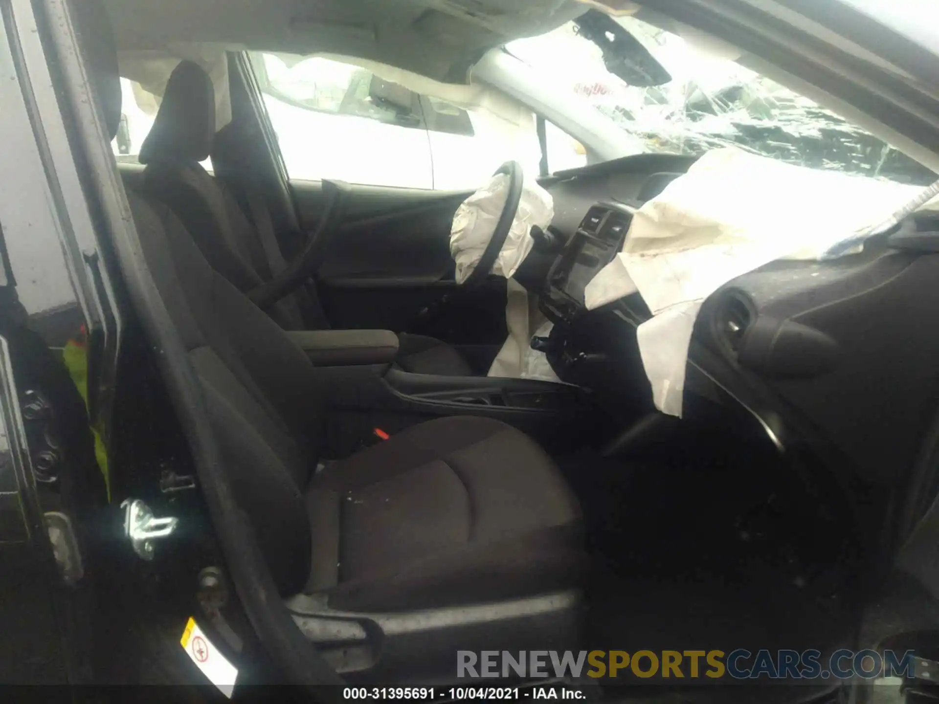 5 Photograph of a damaged car JTDKARFU0K3086464 TOYOTA PRIUS 2019