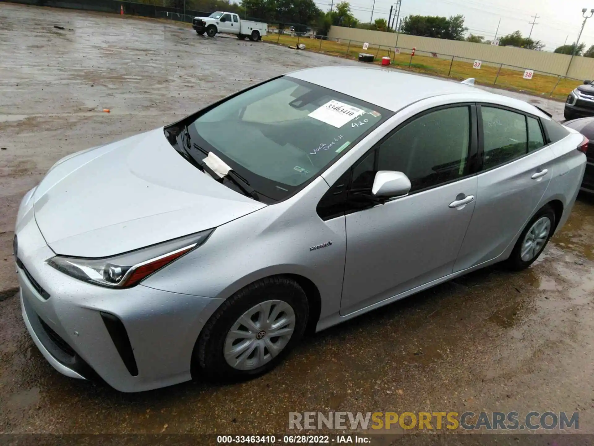 2 Photograph of a damaged car JTDKARFU0K3086710 TOYOTA PRIUS 2019