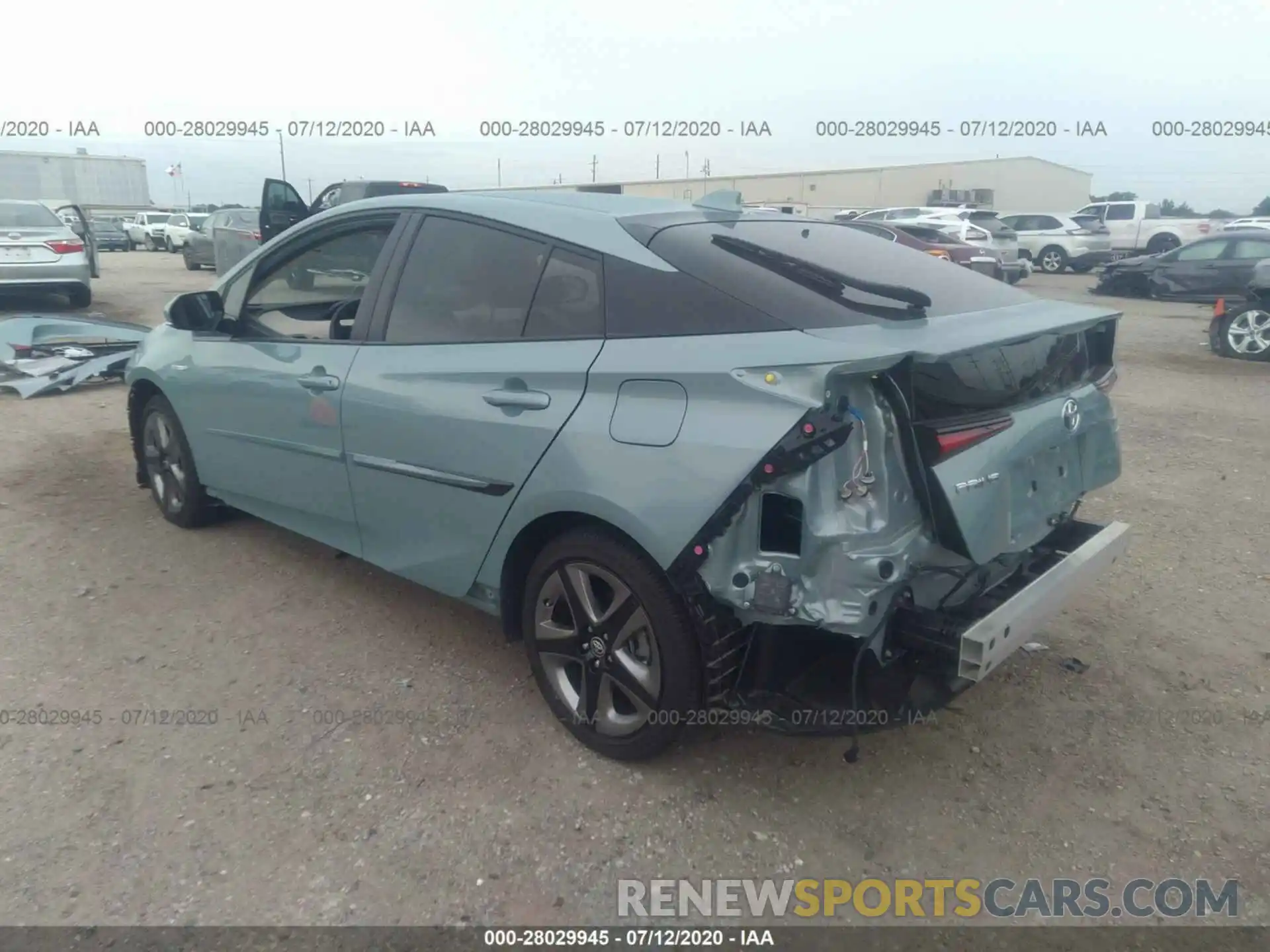 3 Photograph of a damaged car JTDKARFU0K3087405 TOYOTA PRIUS 2019