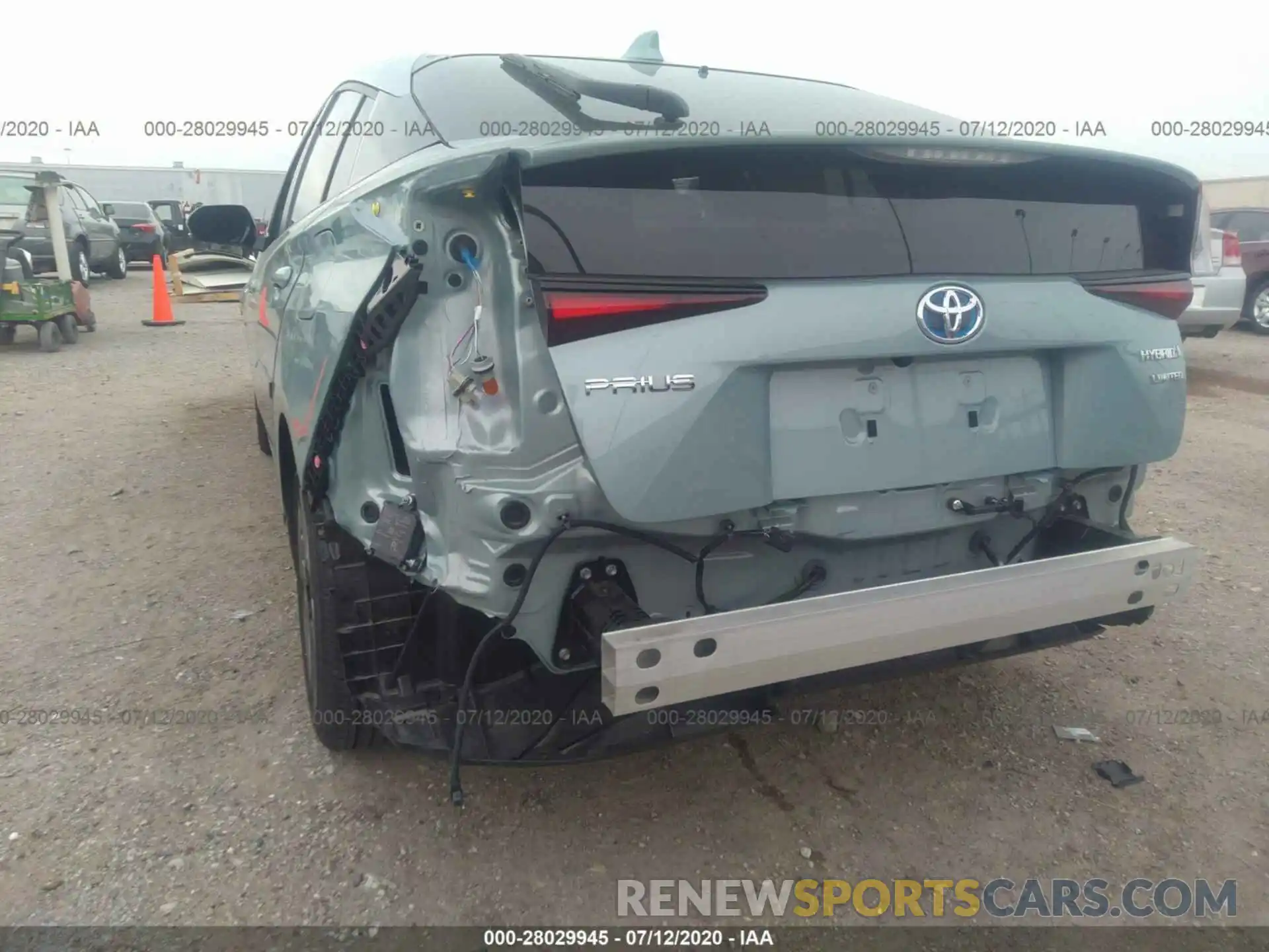 6 Photograph of a damaged car JTDKARFU0K3087405 TOYOTA PRIUS 2019