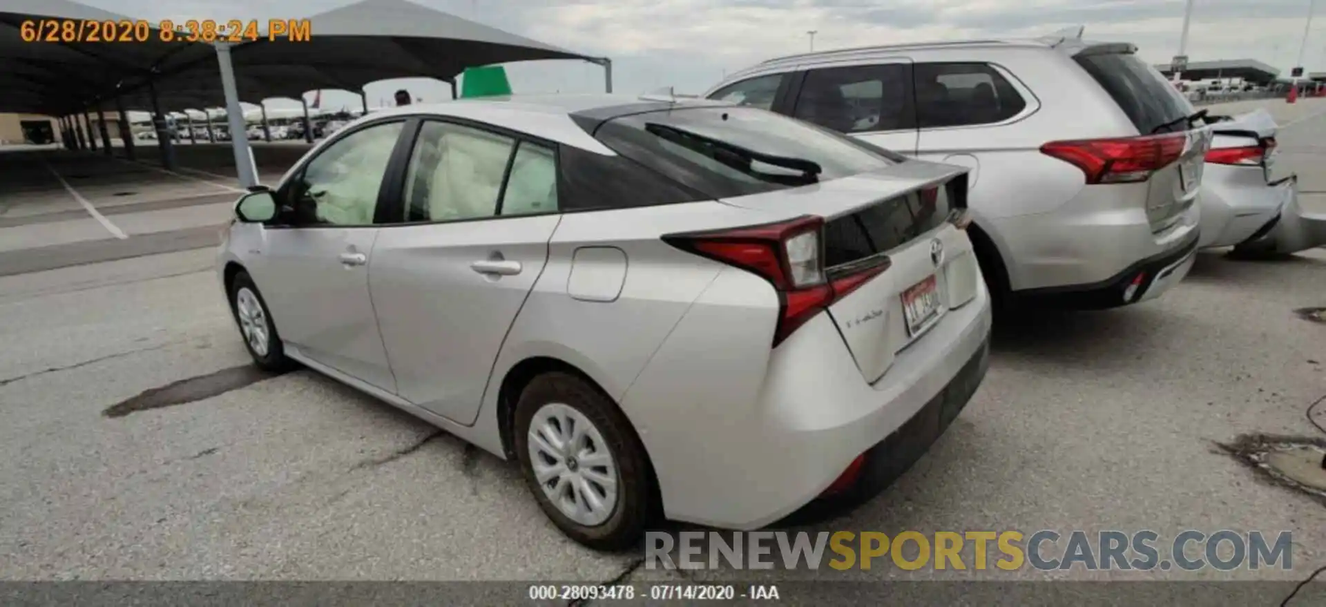 10 Photograph of a damaged car JTDKARFU0K3087498 TOYOTA PRIUS 2019