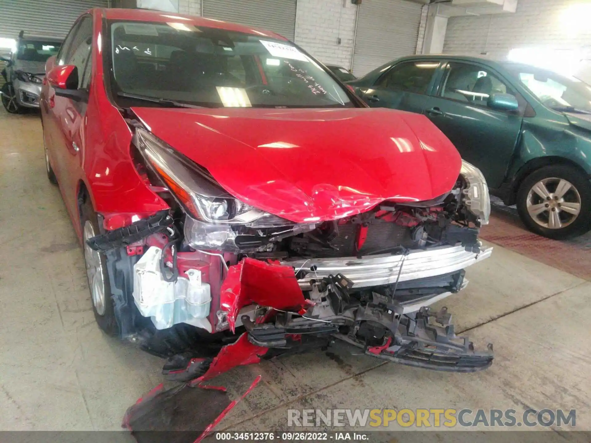 6 Photograph of a damaged car JTDKARFU0K3087551 TOYOTA PRIUS 2019