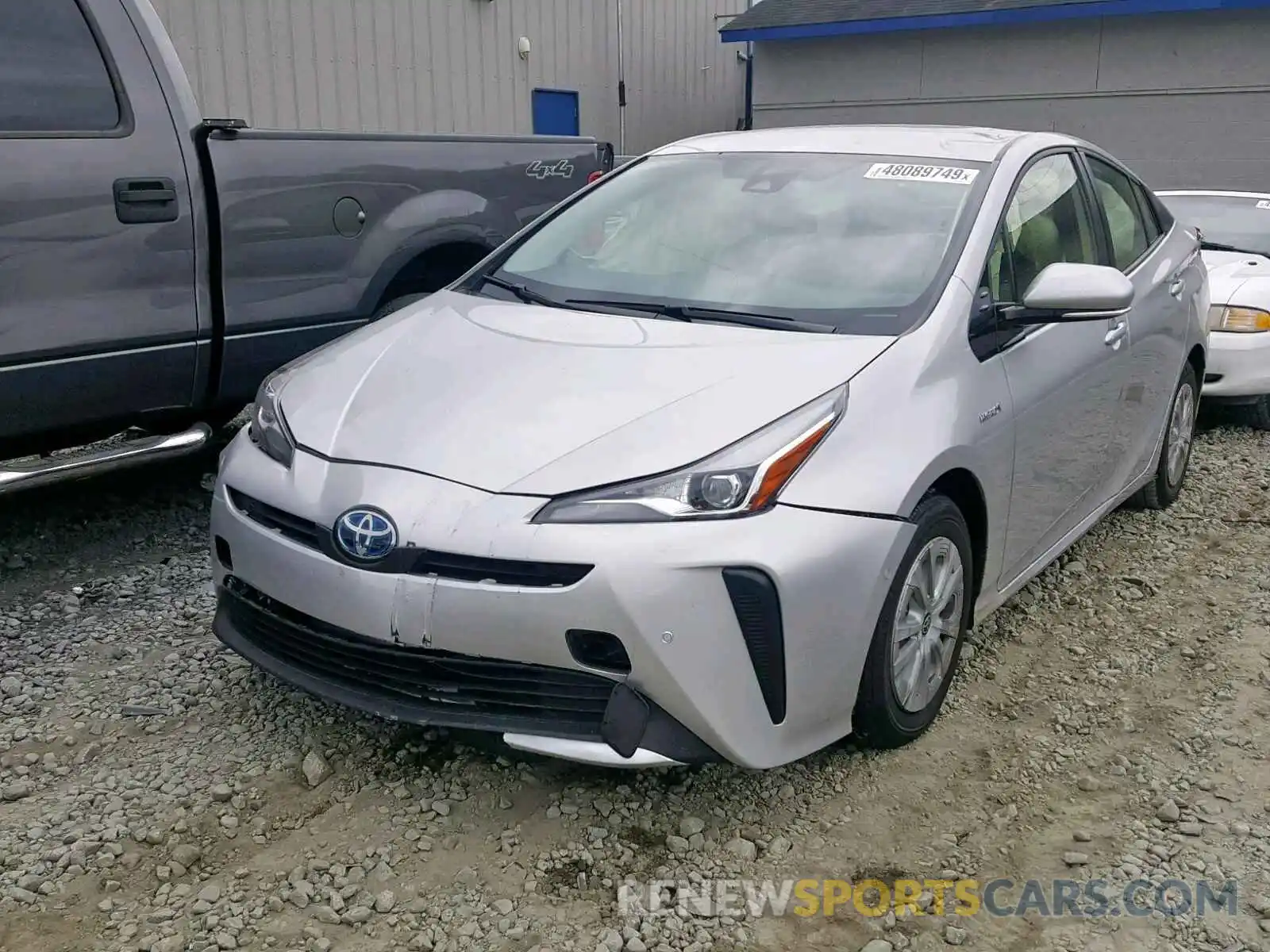 2 Photograph of a damaged car JTDKARFU0K3088327 TOYOTA PRIUS 2019