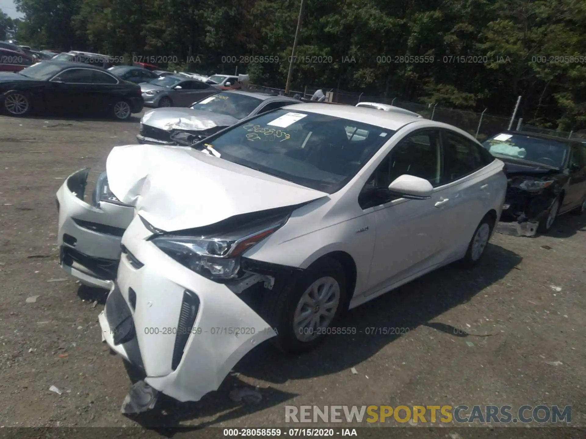 2 Фотография поврежденного автомобиля JTDKARFU0K3089767 TOYOTA PRIUS 2019