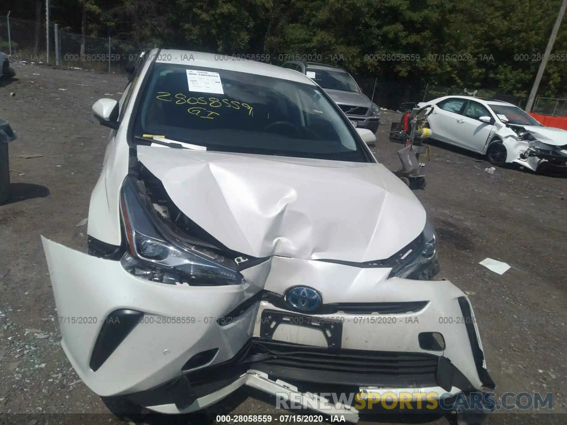 6 Фотография поврежденного автомобиля JTDKARFU0K3089767 TOYOTA PRIUS 2019