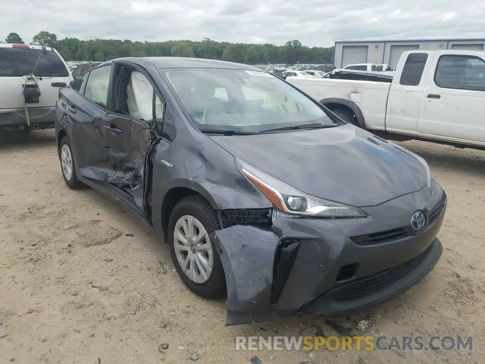 1 Photograph of a damaged car JTDKARFU0K3090398 TOYOTA PRIUS 2019