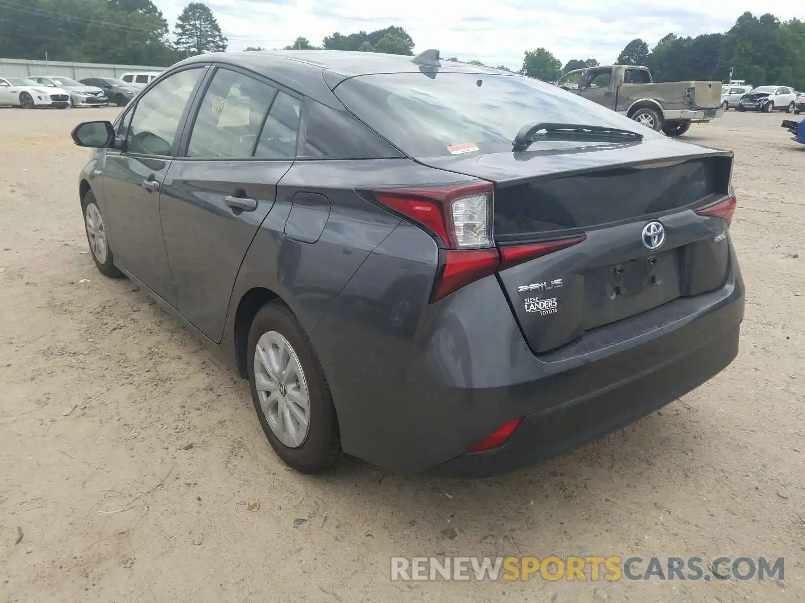 3 Photograph of a damaged car JTDKARFU0K3090398 TOYOTA PRIUS 2019