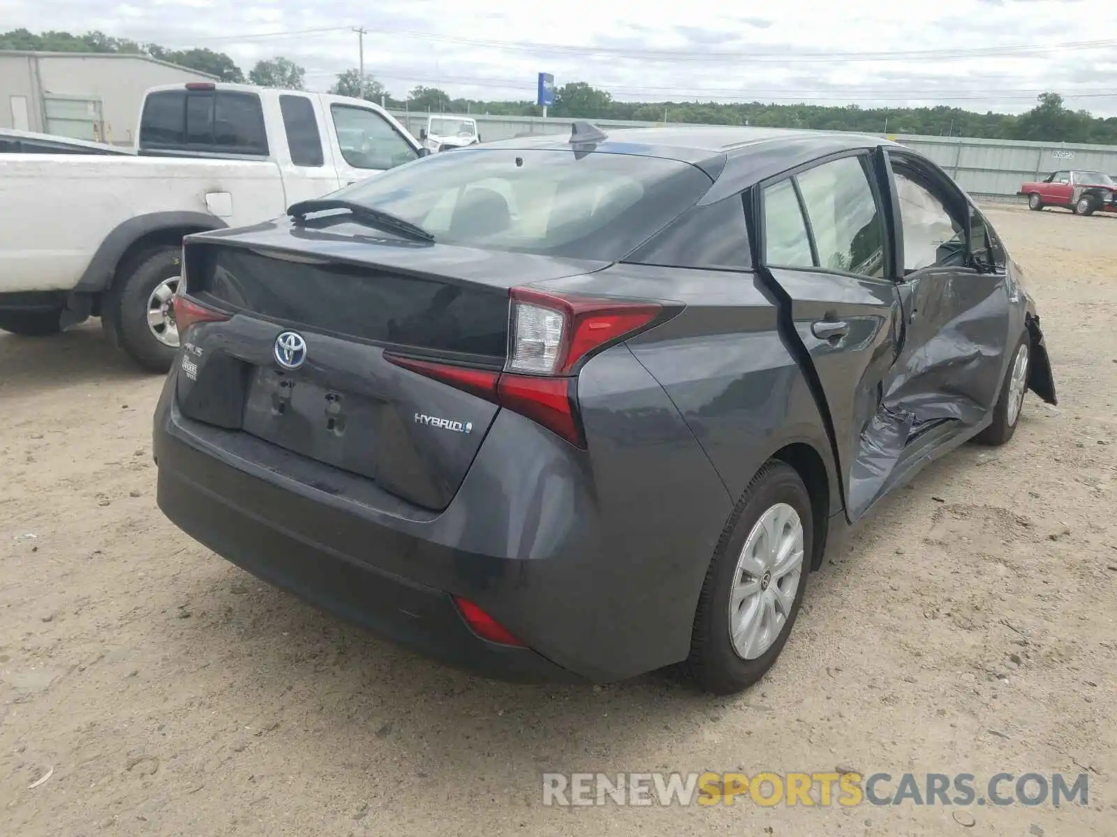 4 Photograph of a damaged car JTDKARFU0K3090398 TOYOTA PRIUS 2019